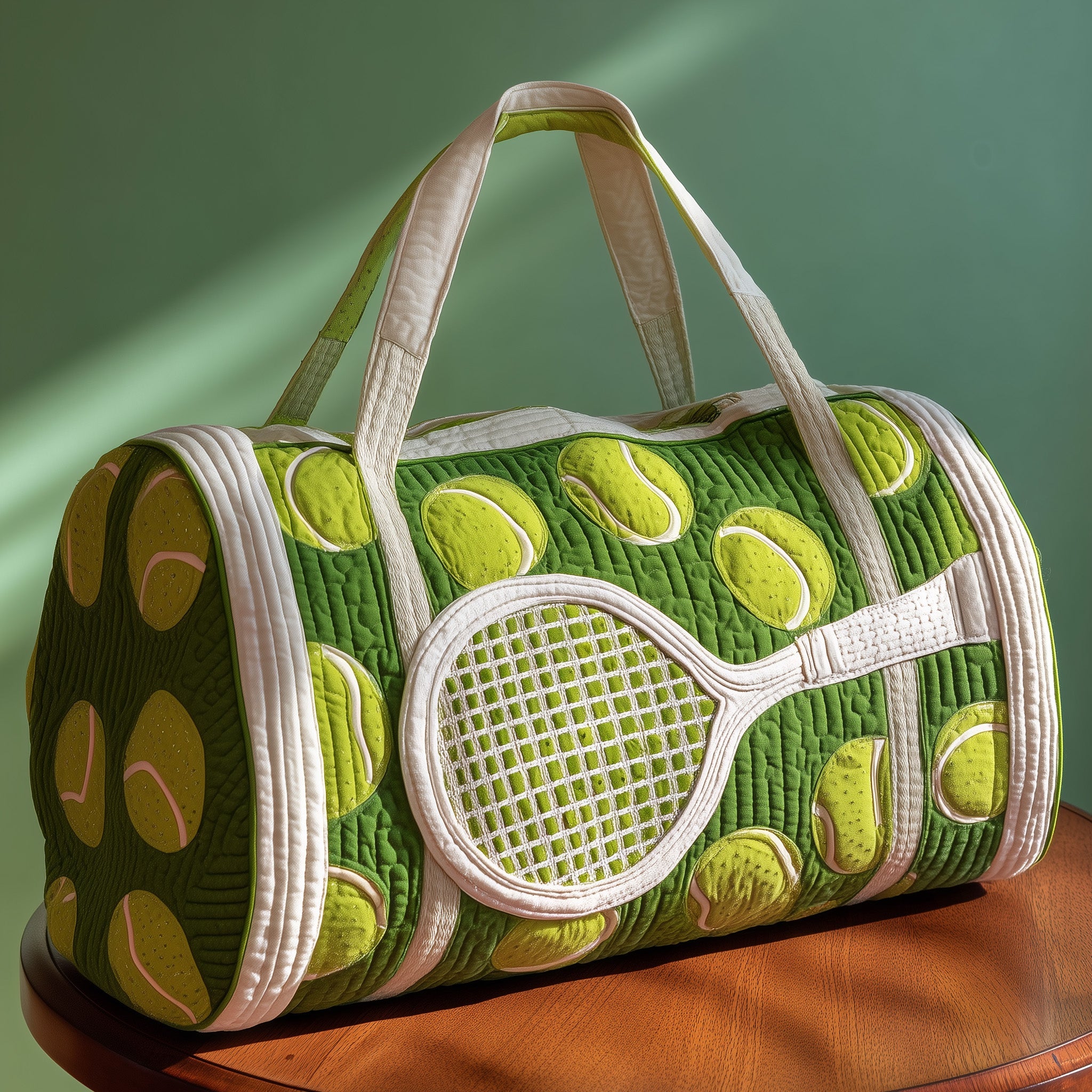 Tennis Time Quilted Duffle Bag Holiday Gift Idea