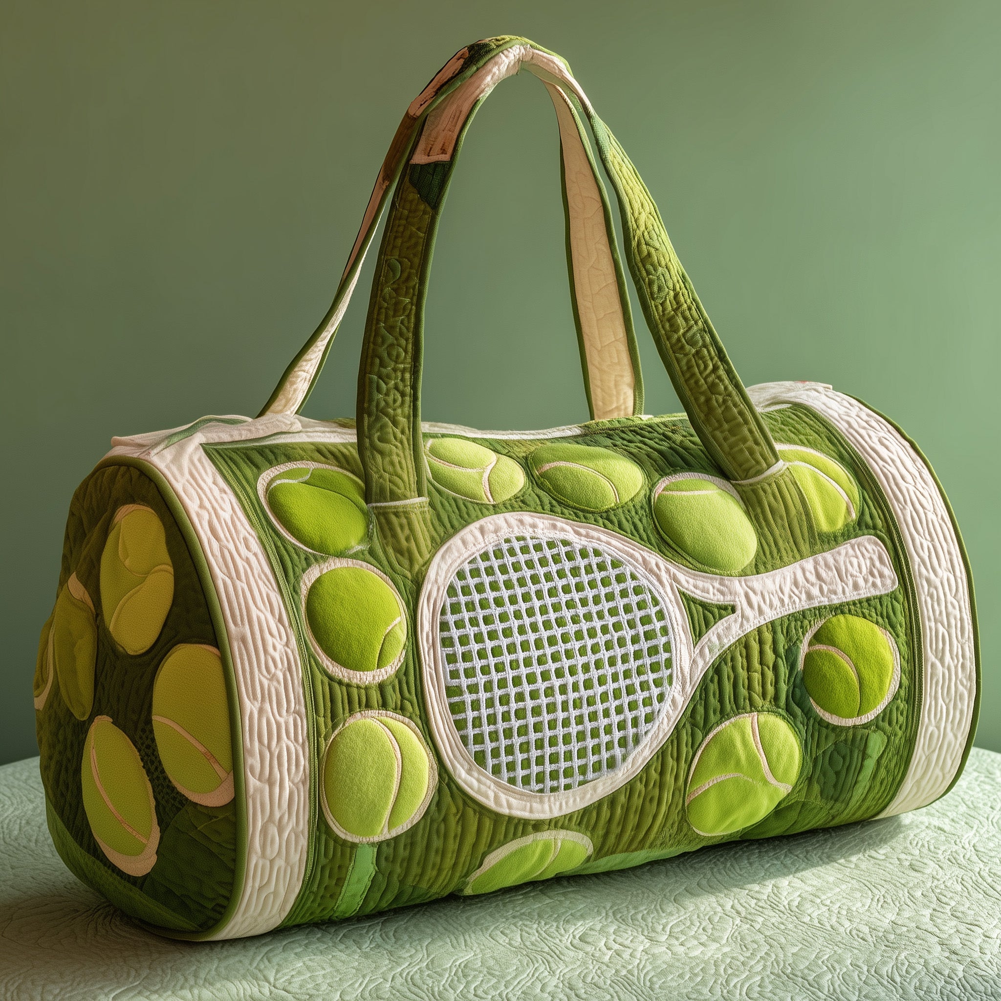 Tennis Time Quilted Duffle Bag Stylish And Practical