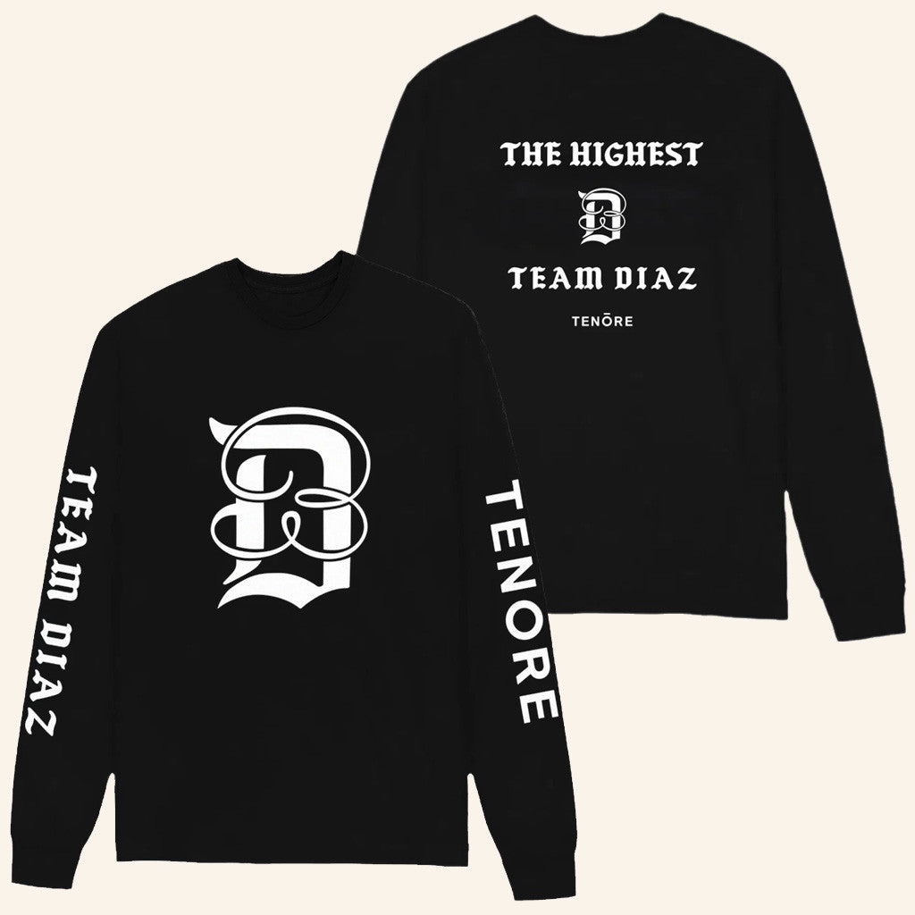 Tenore Merch Tenore X Nate Diaz Long Sleeve T-Shirt Gifts For Him Tenore Merch Tenore X Nate Diaz Long Sleeve T-Shirt Gifts For Him