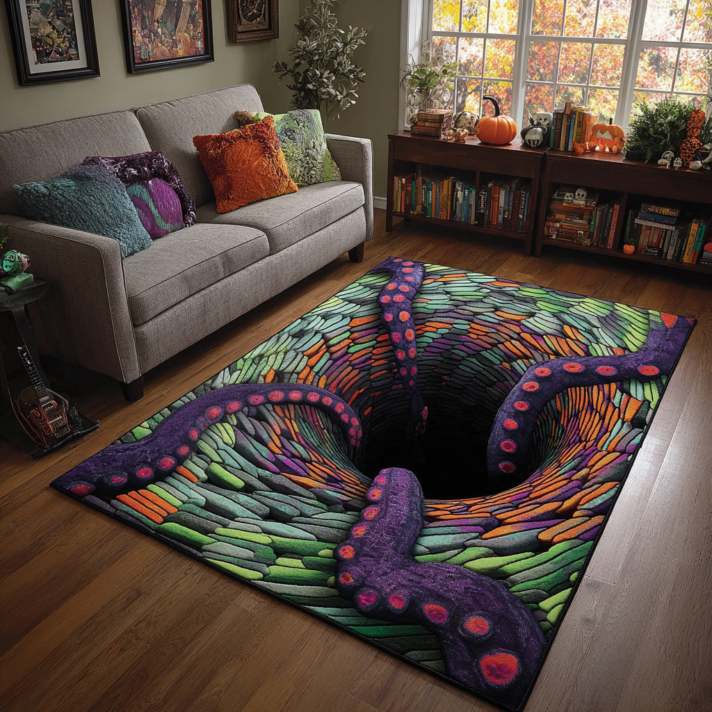 Tentacle Abyss Area Rug Entry Way Ideas Gift For Halloween