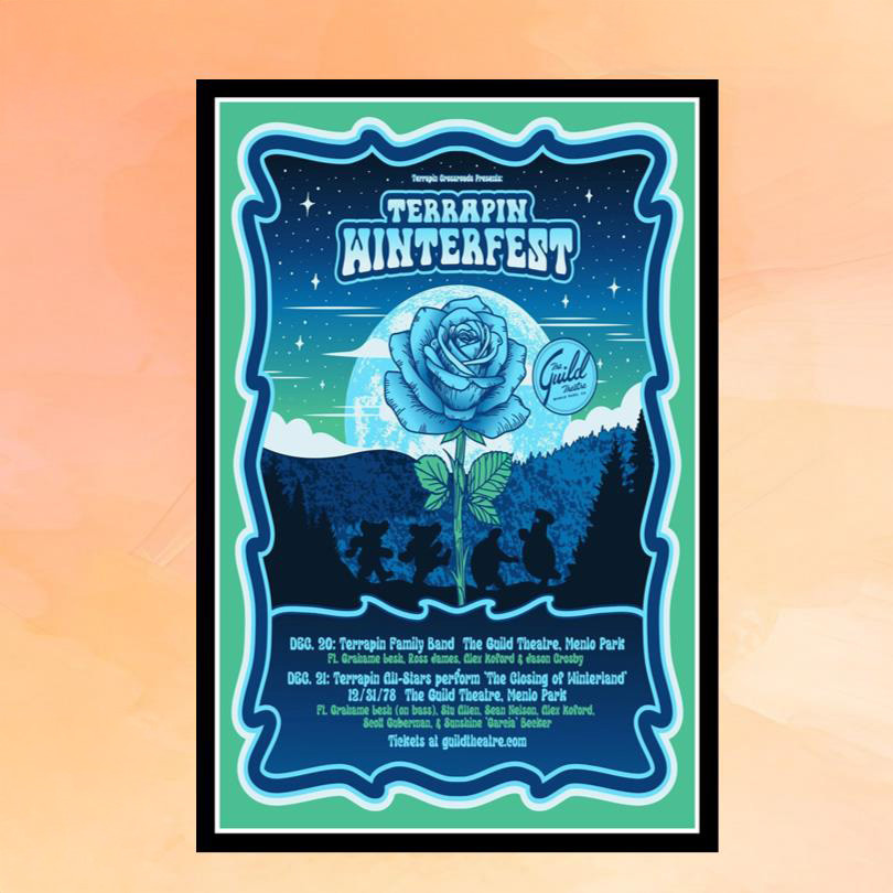 Terrapin Winterfest Menlo Park December 20 21 2025 Event Poster Terrapin Winterfest Merch