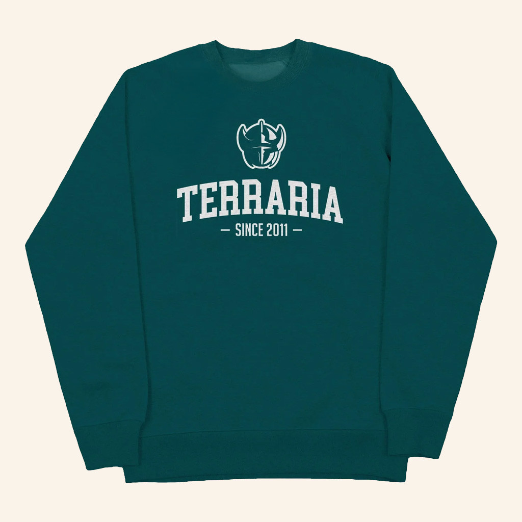 Terraria Merch College Sweatshirt Birthday Gift For Wife Terraria Merch College Sweatshirt Birthday Gift For Wife