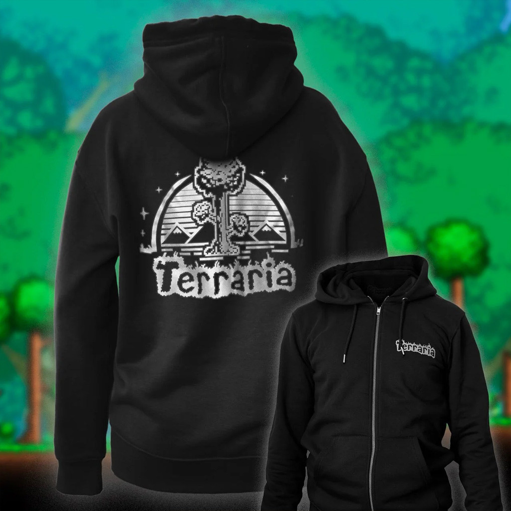 Terraria Merch World Of Terraria Zip Hoodie Best Birthday Gift For Son