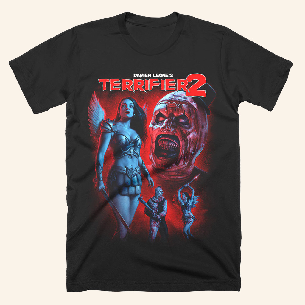 Terrifier 2 Battle Cries T-Shirt Halloween Themed Apparel Gifts For Wife Terrifier 2 Battle Cries T-Shirt Halloween Themed Apparel Gifts For Wife