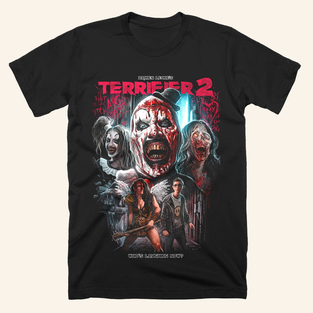 Terrifier 2 Clown Town T-Shirt Halloween Clothing Good Gifts For Boyfriend Terrifier 2 Clown Town T-Shirt Halloween Clothing Good Gifts For Boyfriend