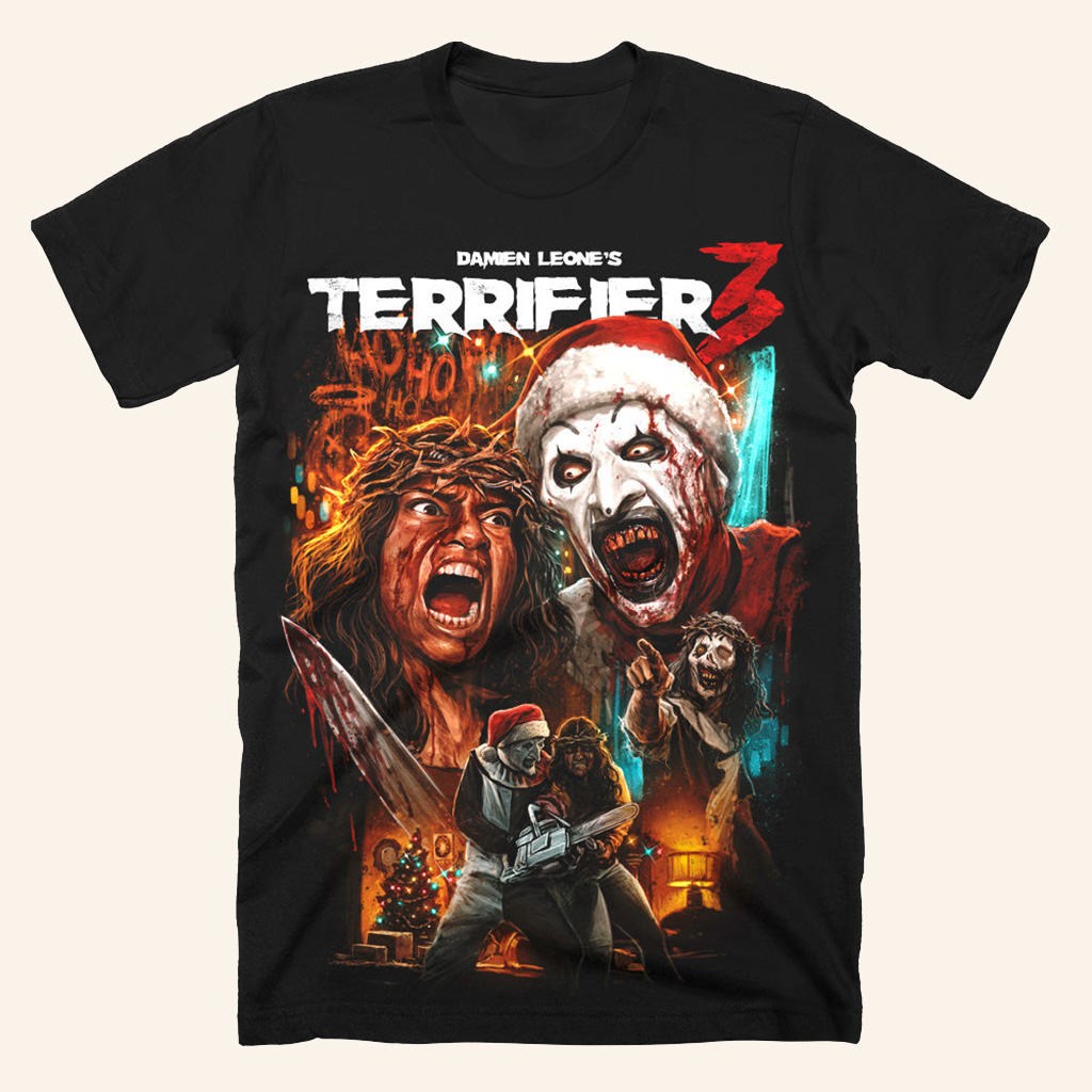 Terrifier 3 Cut To The Core T-Shirt Halloween Merch Unique Gift For Son