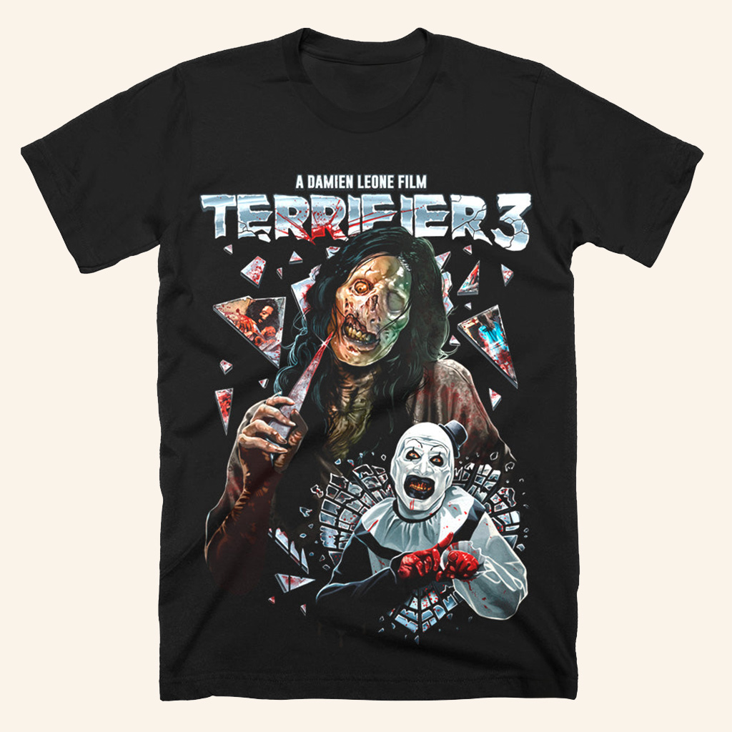 Terrifier 3 Glass Act T-Shirt Halloween Merch Unique Gift For Father Terrifier 3 Glass Act T-Shirt Halloween Merch Unique Gift For Father