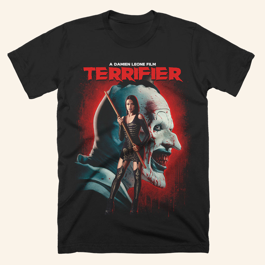 Terrifier An Eye For An Eye T-Shirt Halloween Merch Gift For Girlfriend Terrifier An Eye For An Eye T-Shirt Halloween Merch Gift For Girlfriend