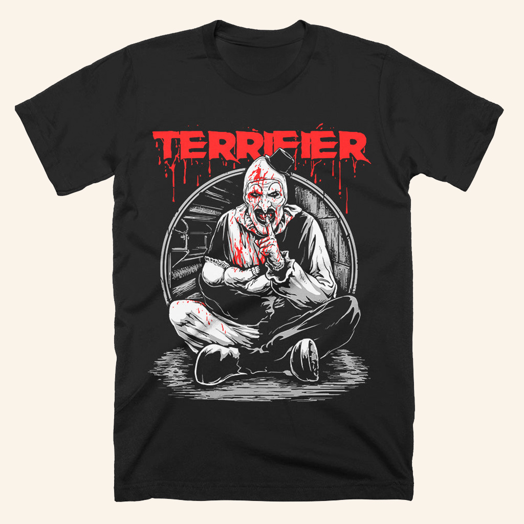 Terrifier Hush Little Baby T-Shirt Halloween Merch Gift Ideas For Husband