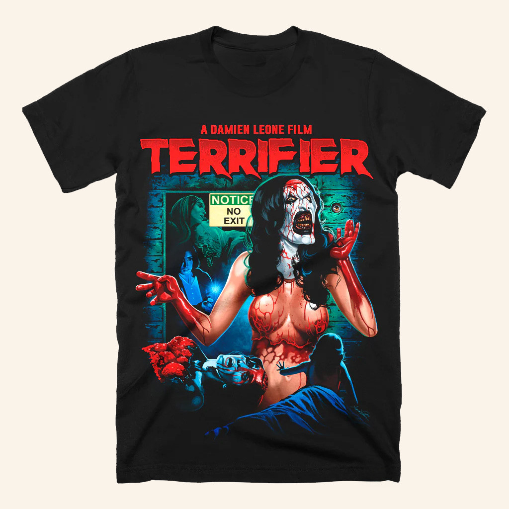 Terrifier Merch No Exit T-Shirt A Damien Leone Film Terrifier Shirt Gifts For Him