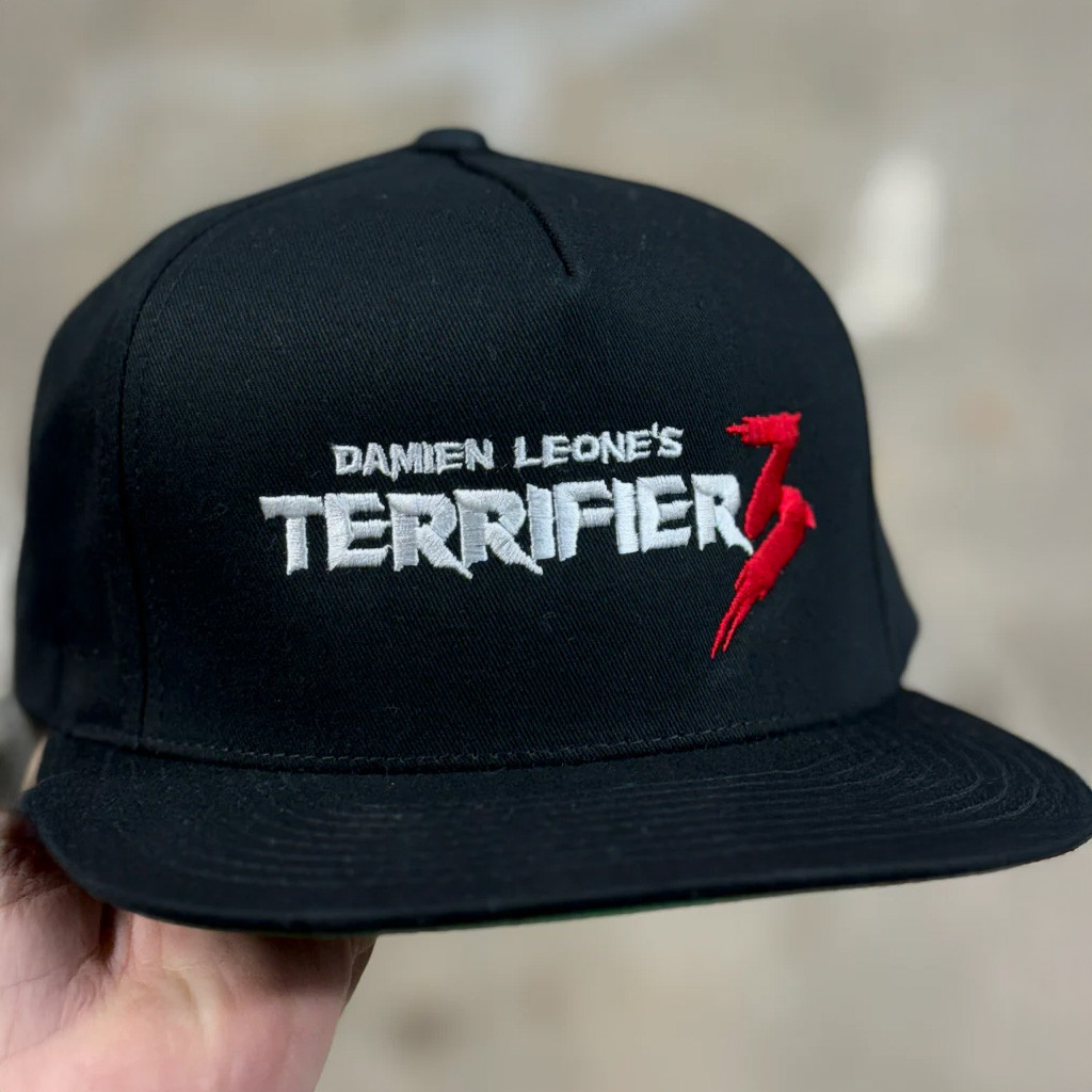 Terrifier Merch Terrifier 3 Embroidered Snapback Hat Birthday Ideas For Boyfriend