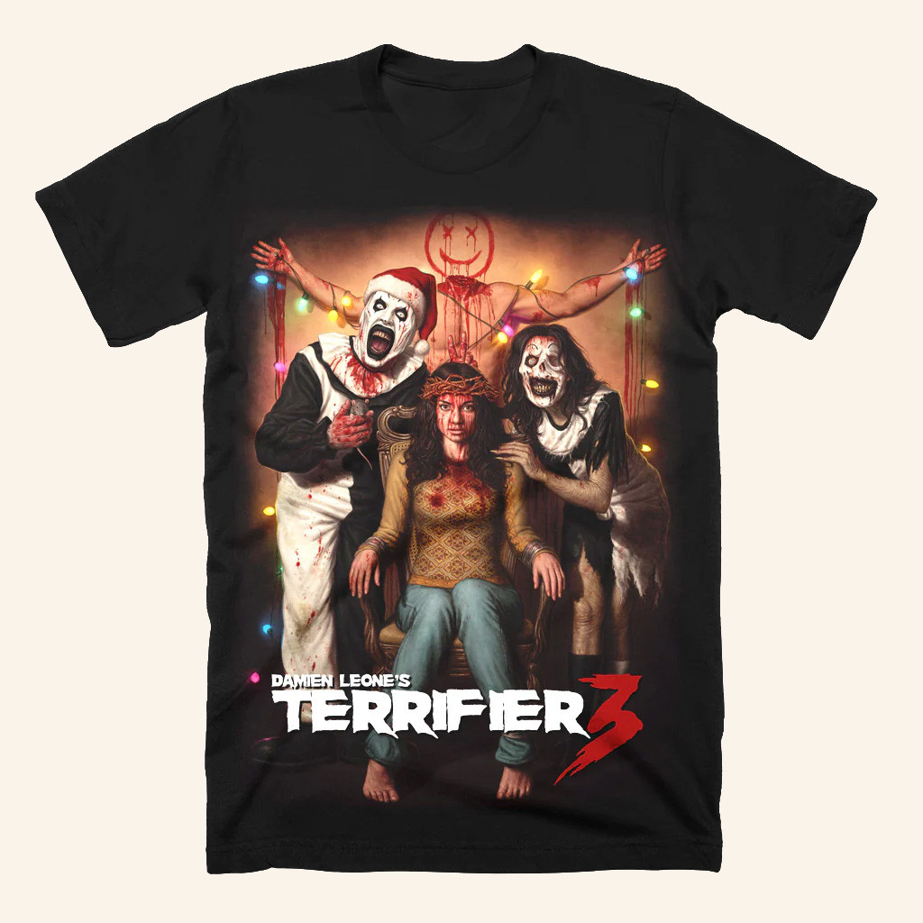 Terrifier Merch Terrifier 3 Picture Perfect T-Shirt Christmas Gifts For Horror Fans Terrifier Merch Terrifier 3 Picture Perfect T-Shirt Christmas Gifts For Horror Fans