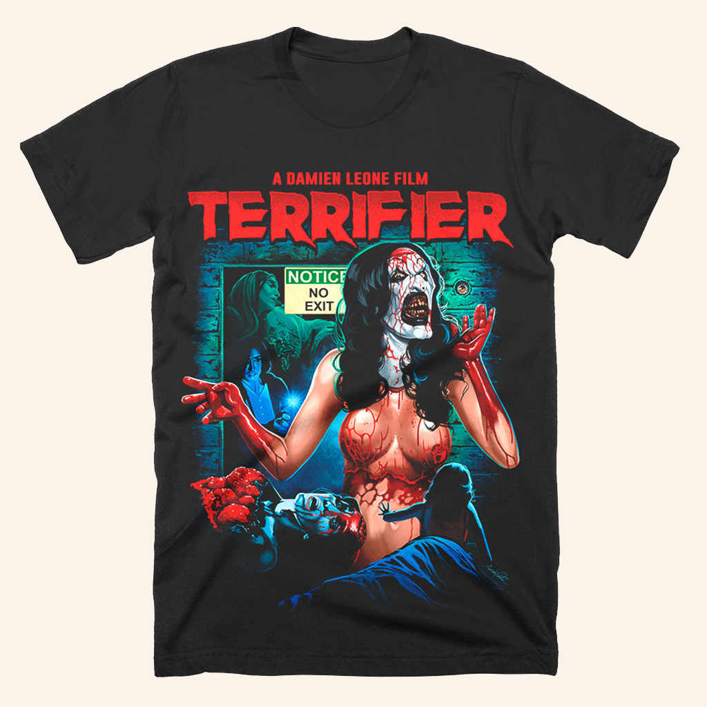 Terrifier No Exit T-Shirt Halloween Merch Gift Ideas For Girlfriend Terrifier No Exit T-Shirt Halloween Merch Gift Ideas For Girlfriend