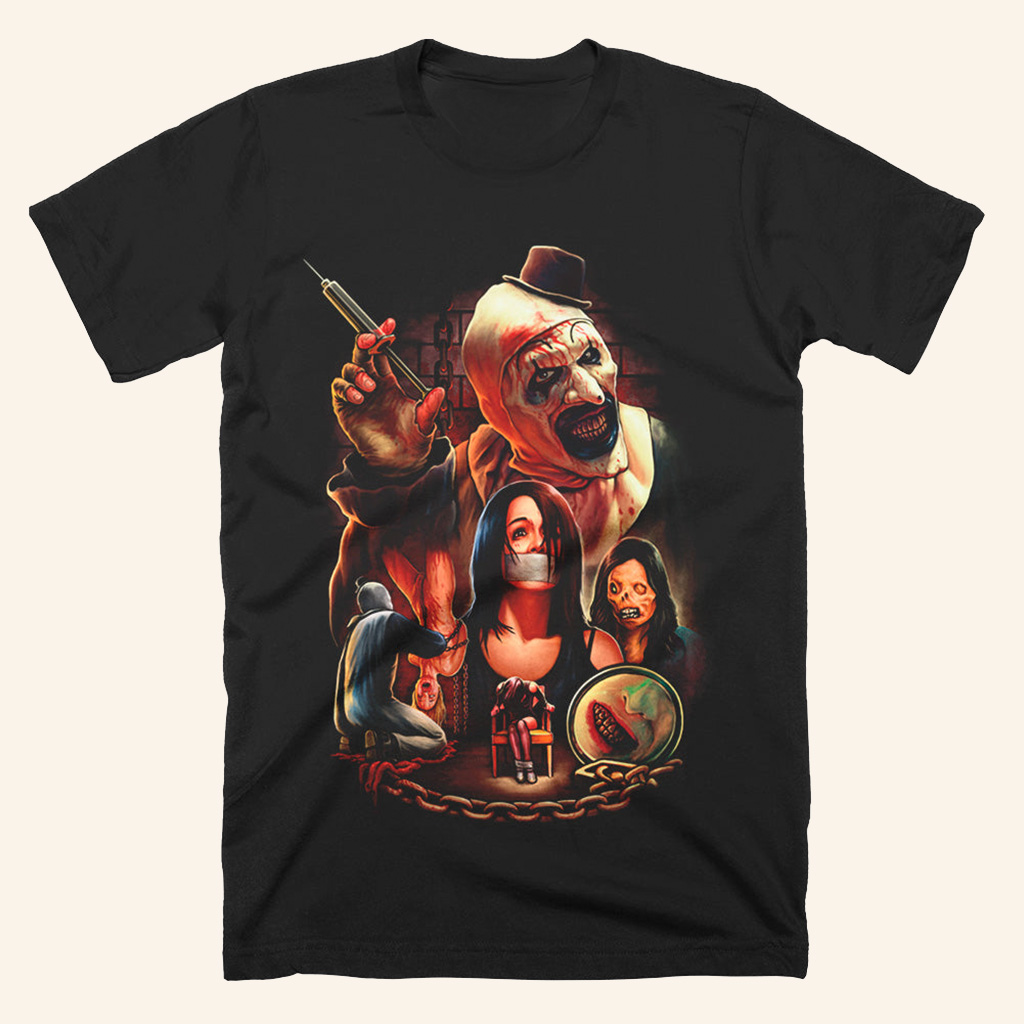 Terrifier Silent Treatment T-Shirt Halloween Shirt Presents For Boyfriend Terrifier Silent Treatment T-Shirt Halloween Shirt Presents For Boyfriend