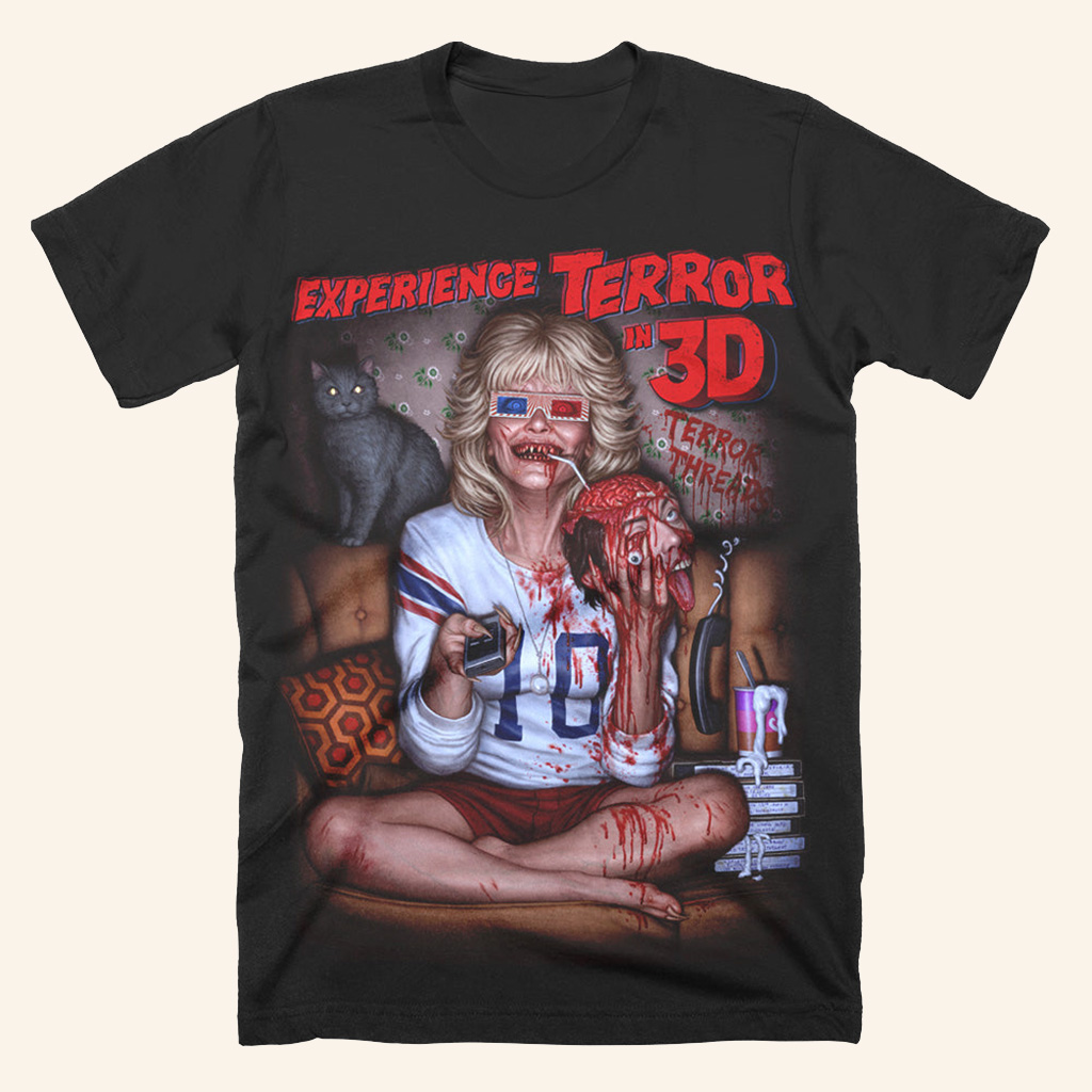 Terror In 3D T-Shirt Halloween Shirt Presents For Daughter Terror In 3D T-Shirt Halloween Shirt Presents For Daughter