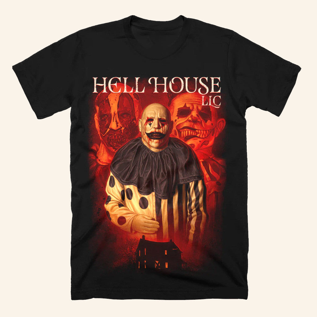 Terrorthreads Merch Hell House LLC The Basement Beckons T-Shirt Friends Gifts
