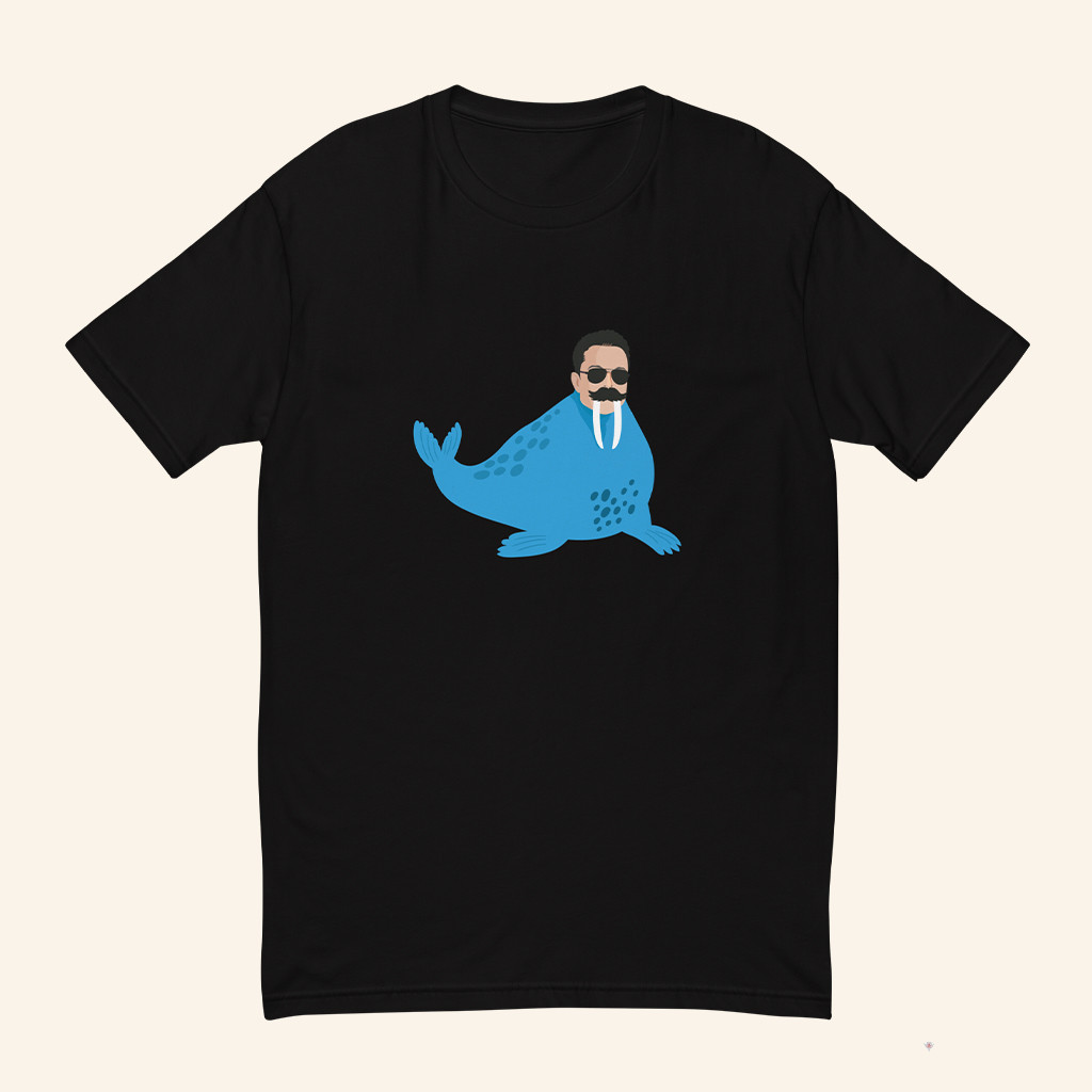 Teslaconomics Merch The Walrus Black T-Shirt Unique Gifts For Friends