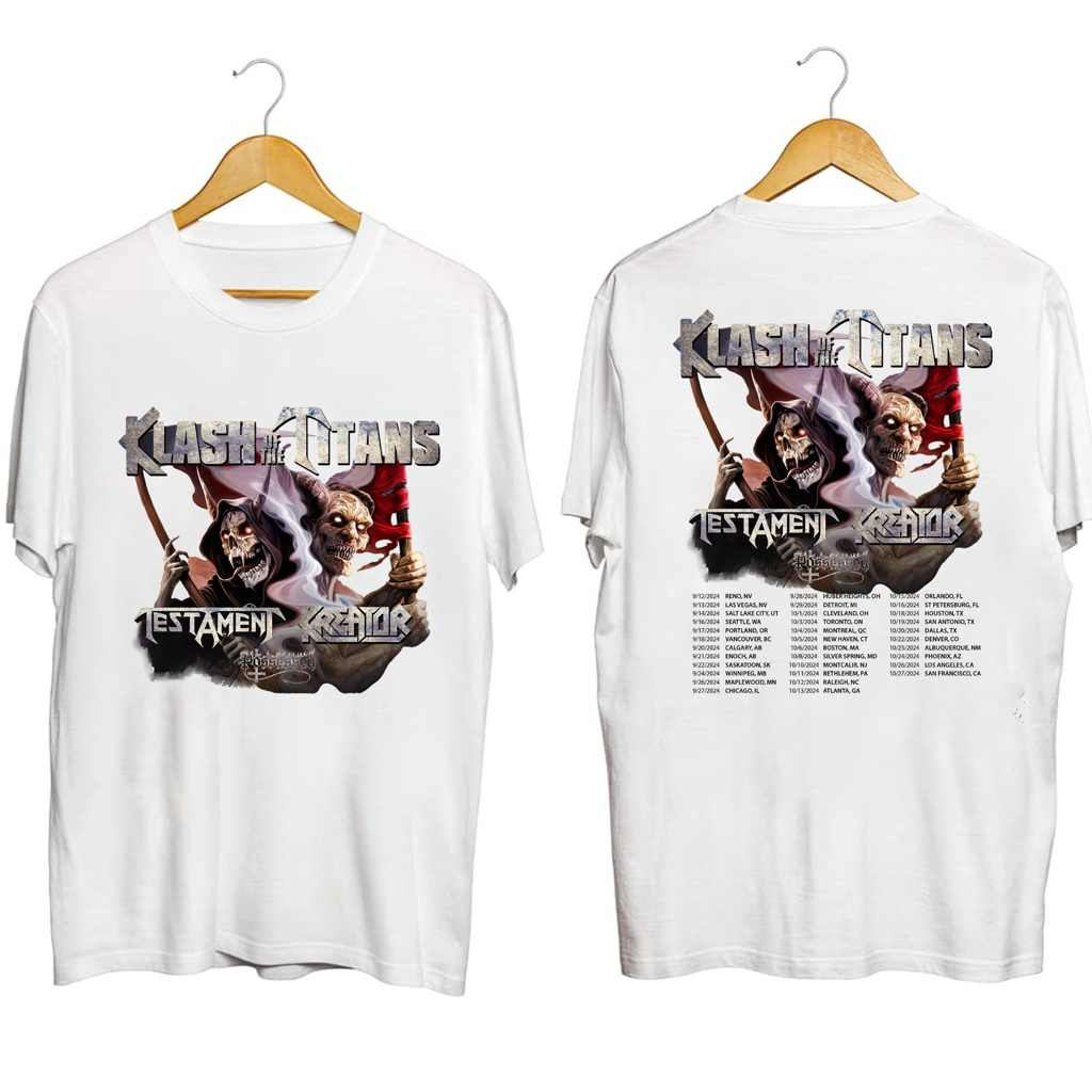 Testament And Kreator Tour 2024 Shirt Fan Merch Gifts For Music Fans Testament And Kreator Tour 2024 Shirt Fan Merch Gifts For Music Fans