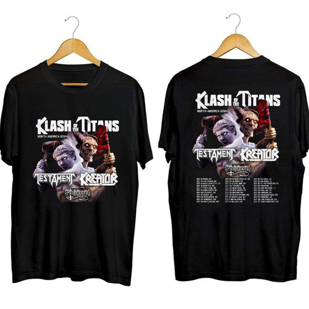 Testament Klash Of The Titans Tour Shirt Fan Merch Unique Gifts For Music Lovers