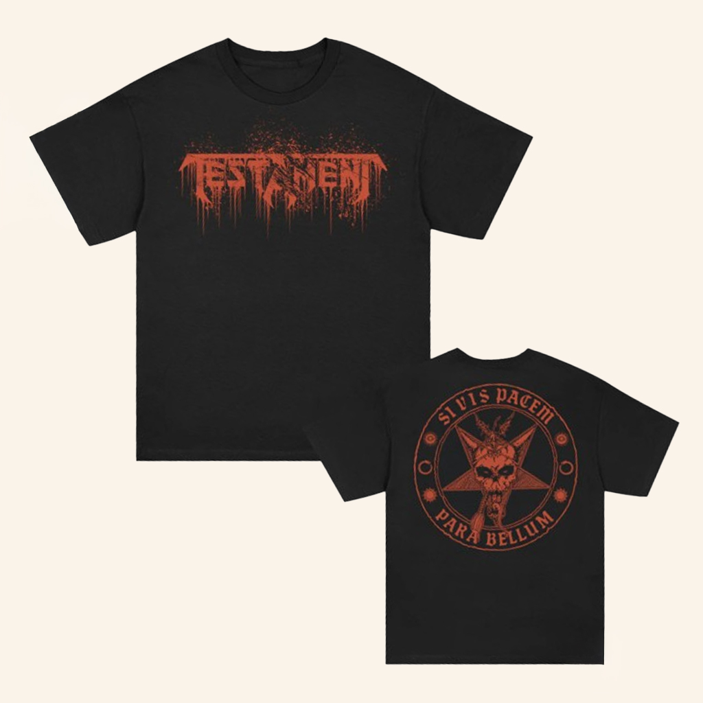 Testament Merch Si Vis Pacem Para Bellum Black T-Shirt Christmas Present For Husband Testament Merch Si Vis Pacem Para Bellum Black T-Shirt Christmas Present For Husband