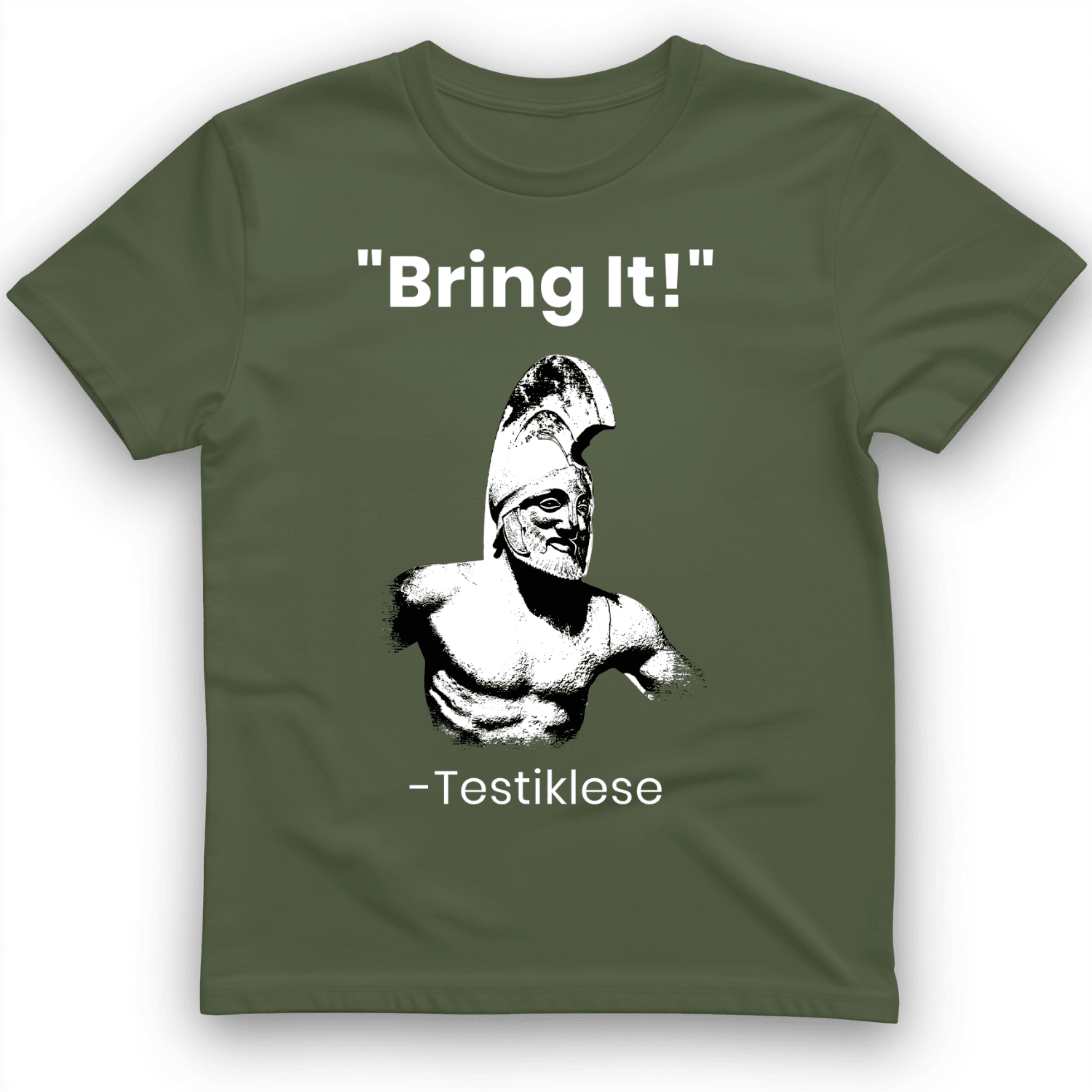 Testikles Bring It T-Shirt Funny Graphic Tee Gift Ideas For Spartan Lovers