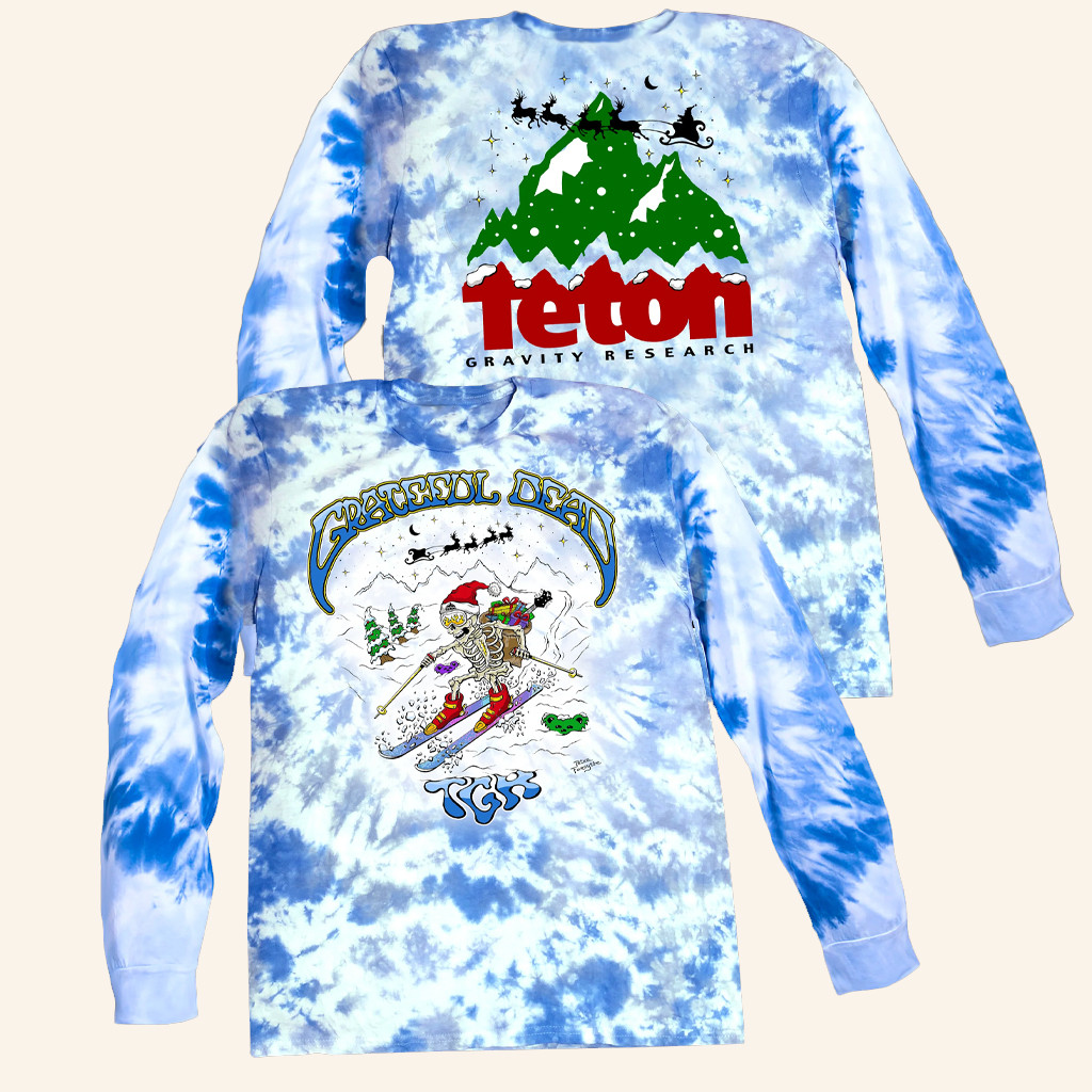 Teton Gravity Merch Grateful Dead X Peter Forsythe North Pole Powder Run Long Sleeve T-Shirt Teton Gravity Merch Grateful Dead X Peter Forsythe North Pole Powder Run Long Sleeve T-Shirt