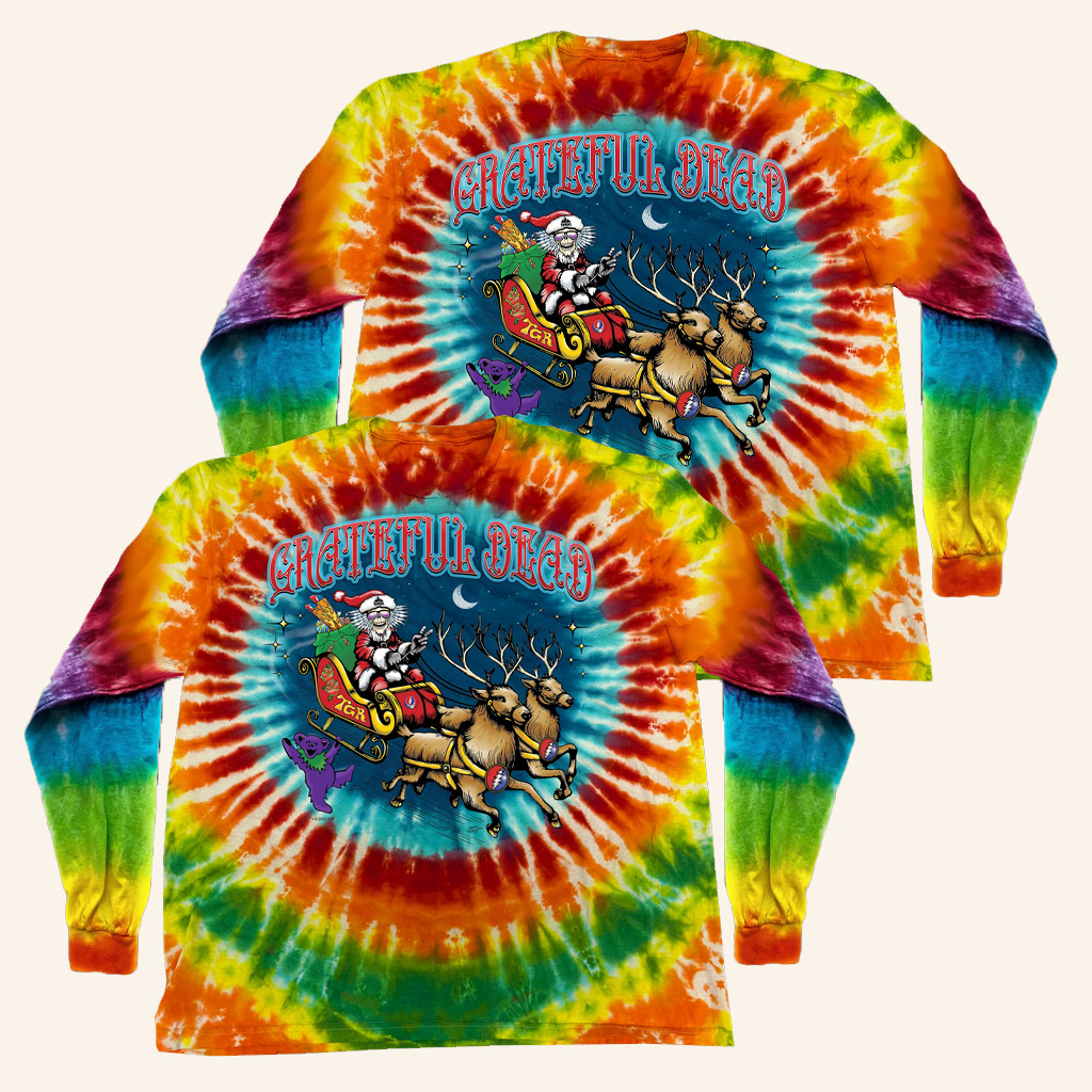 Teton Gravity Merch Grateful Dead X Peter Forsythe Steal Your Sleigh Long Sleeve T-Shirt Gifts Teton Gravity Merch Grateful Dead X Peter Forsythe Steal Your Sleigh Long Sleeve T-Shirt Gifts