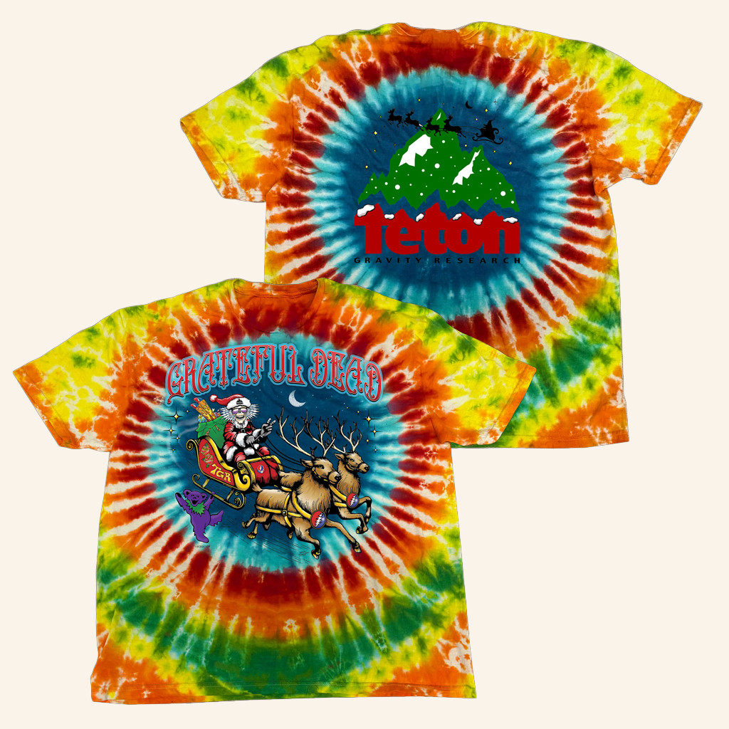 Teton Gravity Merch Grateful Dead X Peter Forsythe Steal Your Sleigh T-Shirt Gifts For Him Teton Gravity Merch Grateful Dead X Peter Forsythe Steal Your Sleigh T-Shirt Gifts For Him
