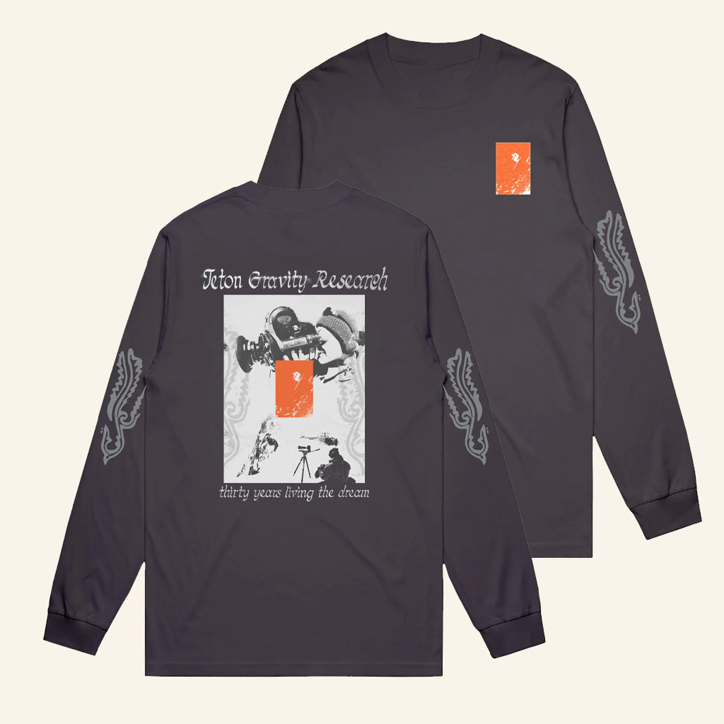 Teton Gravity Merch TGR X Lco 30 Years Long Sleeve T-Shirt Gifts For Dudes