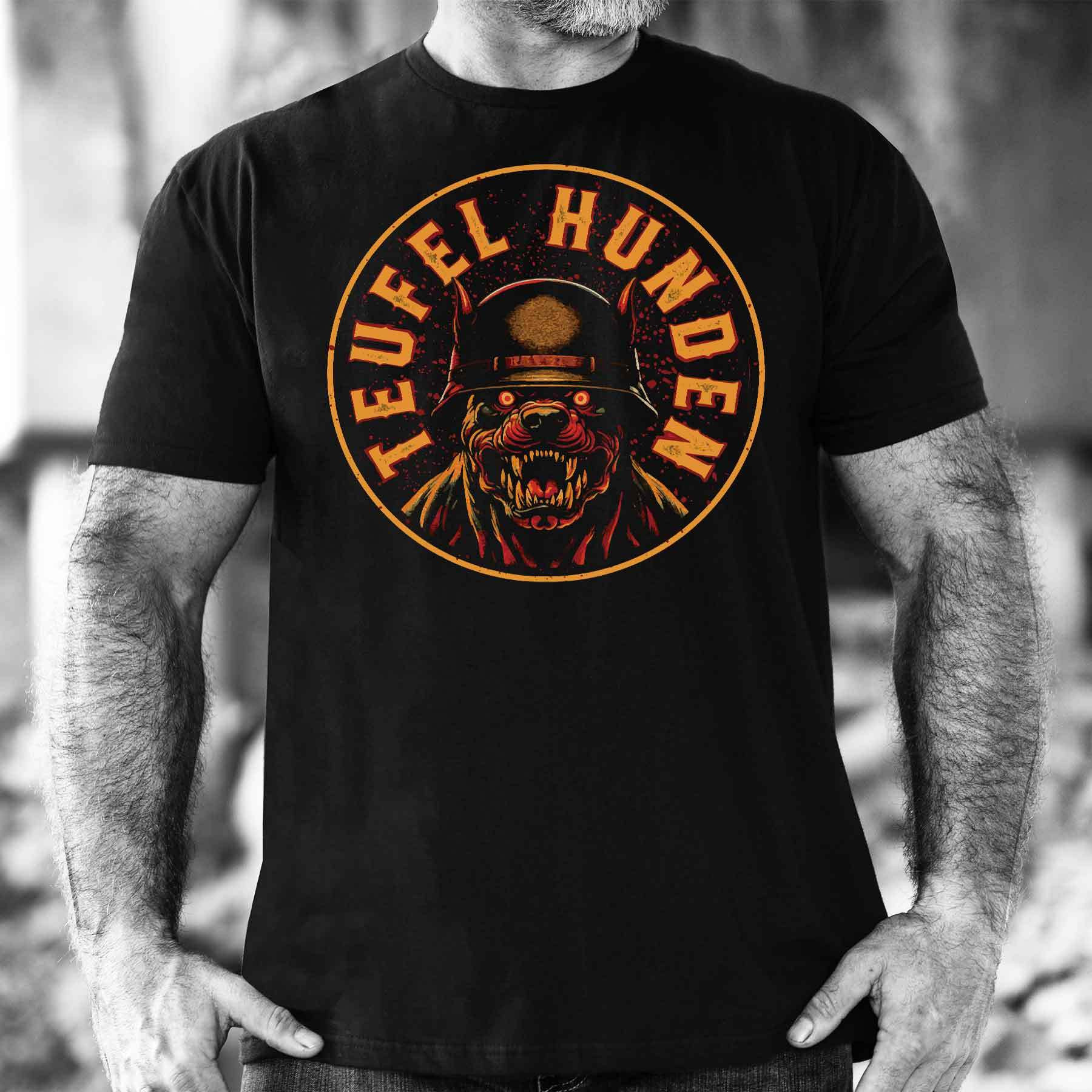 Teufel Hunden Devil Dog T-Shirt Patriotic Clothing Gifts For Father