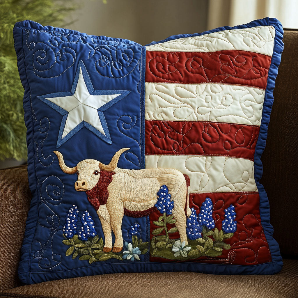 Texan Stripes Quilted Pillow Case Best Throw Pillow Covers Texas Themed Gifts