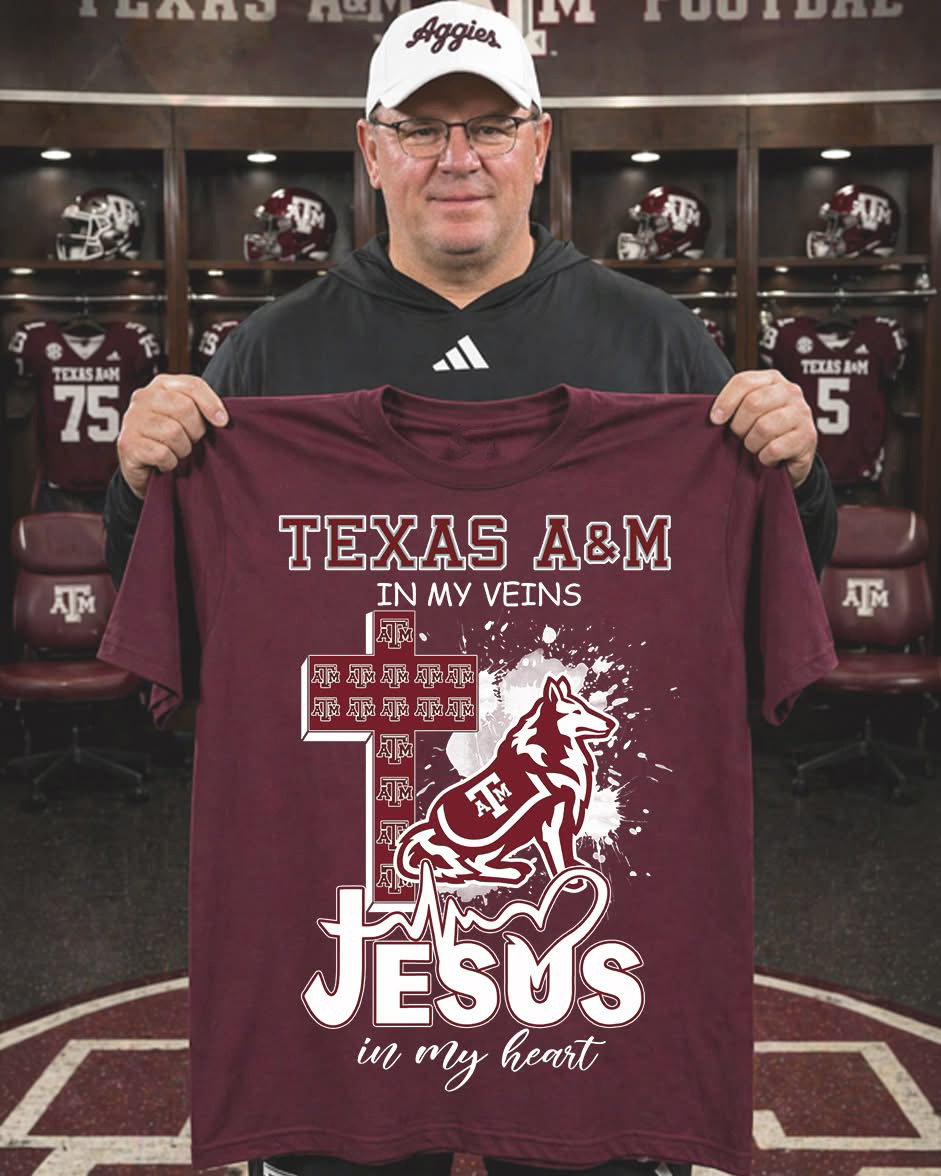Texas A M Jesus Wolf T-Shirt Jesus In My Heart Shirt Gifts For Him