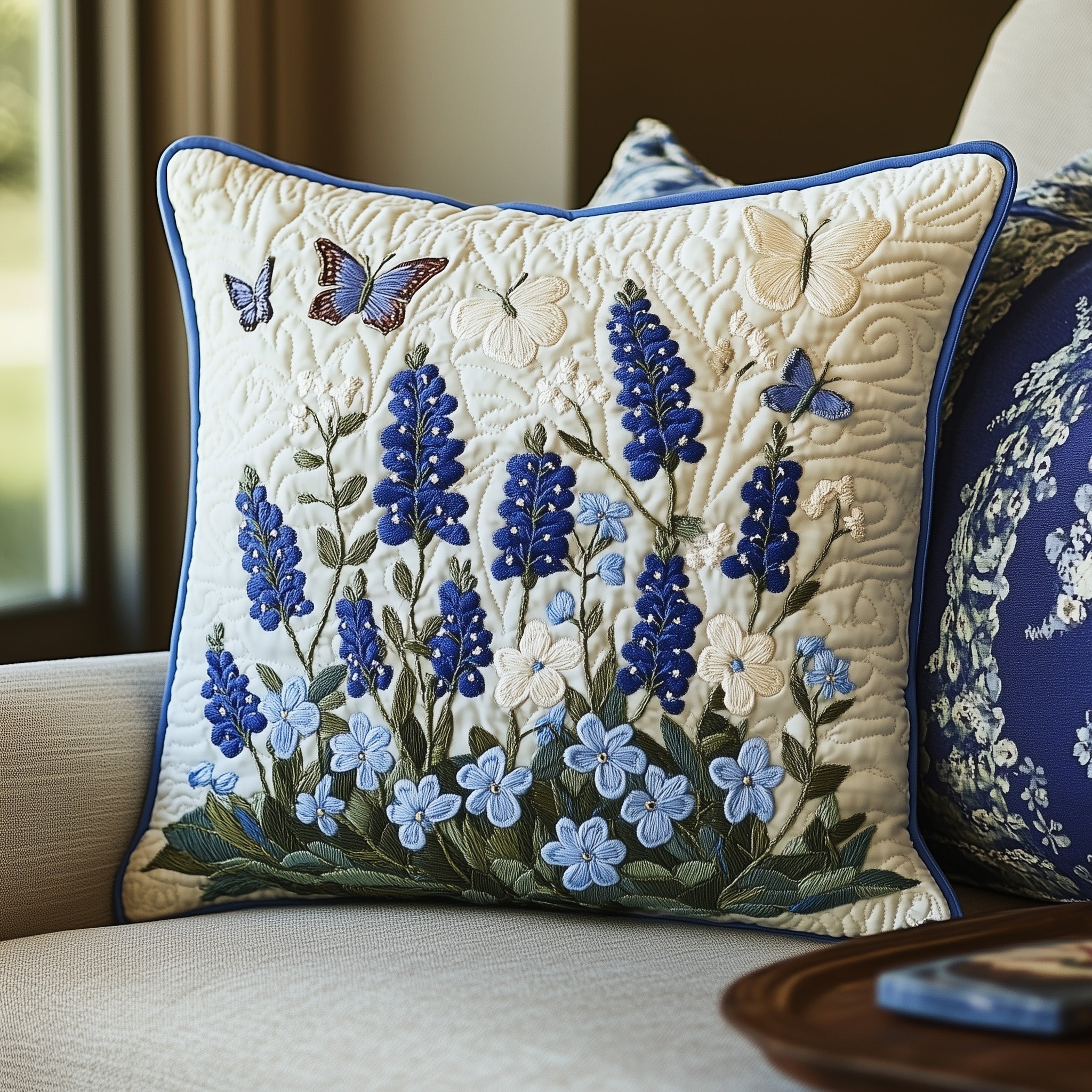 Texas Bloom Quilted Pillow Case Square Pillow Cushion CoverGifts To Get A Brother