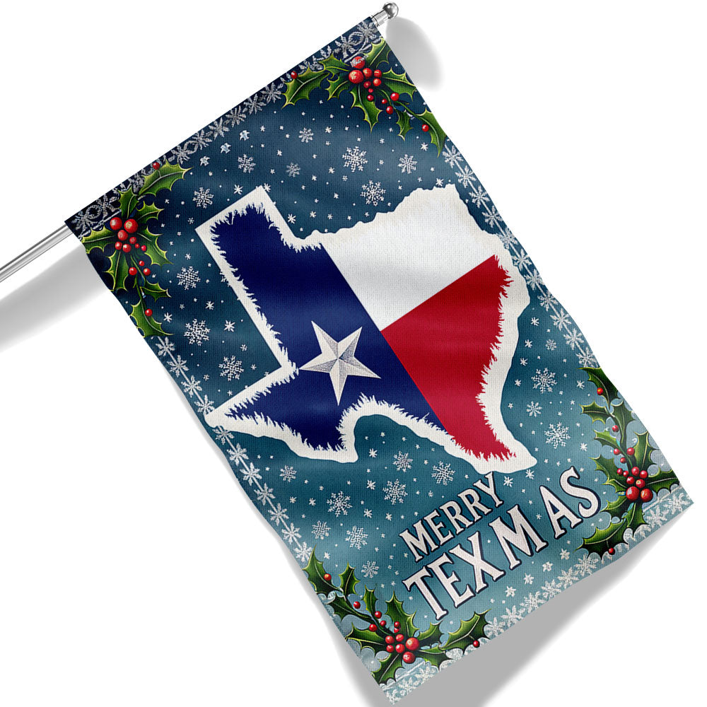 Texas Christmas Merry Texmas Flag