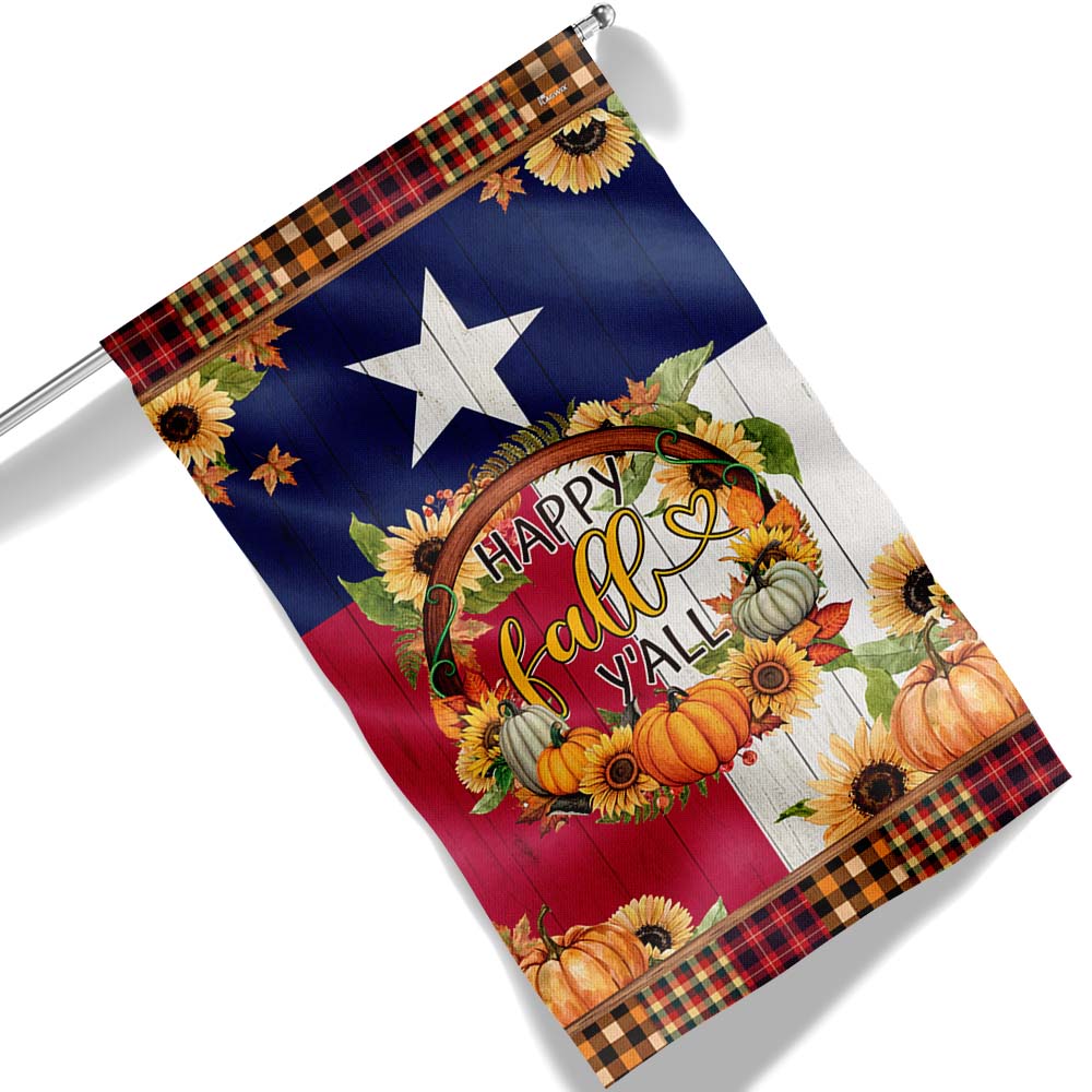 Texas Fall Happy Fall Y All Pumpkins Texas Flag