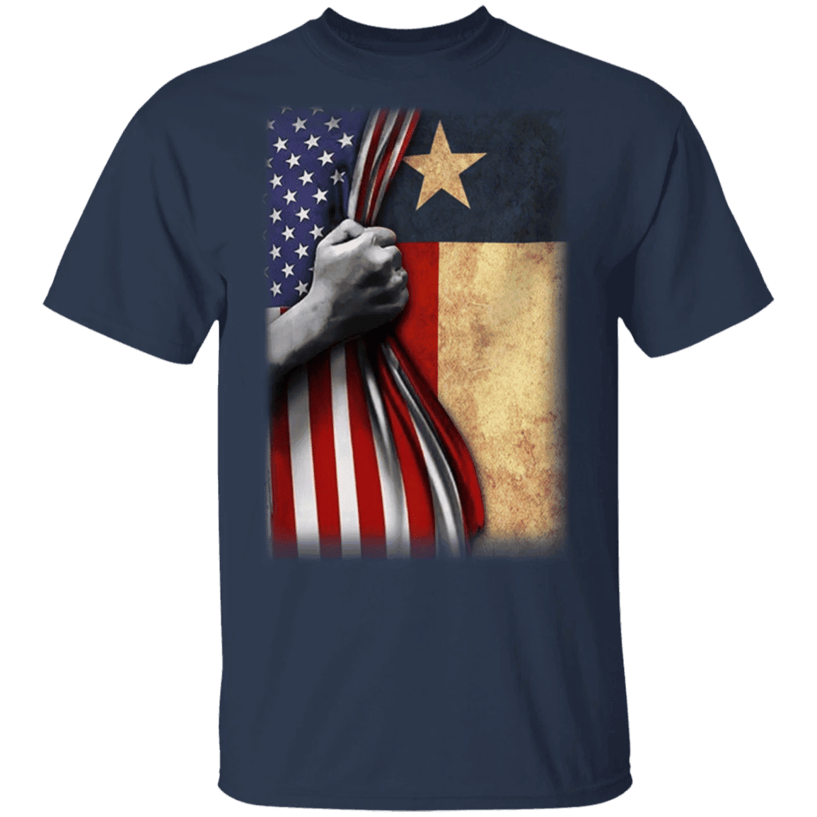 Texas Flag Inside American Flag T-Shirt 4th Of July Shirts Gift For Patriotic Texas Flag Inside American Flag T-Shirt 4th Of July Shirts Gift For Patriotic
