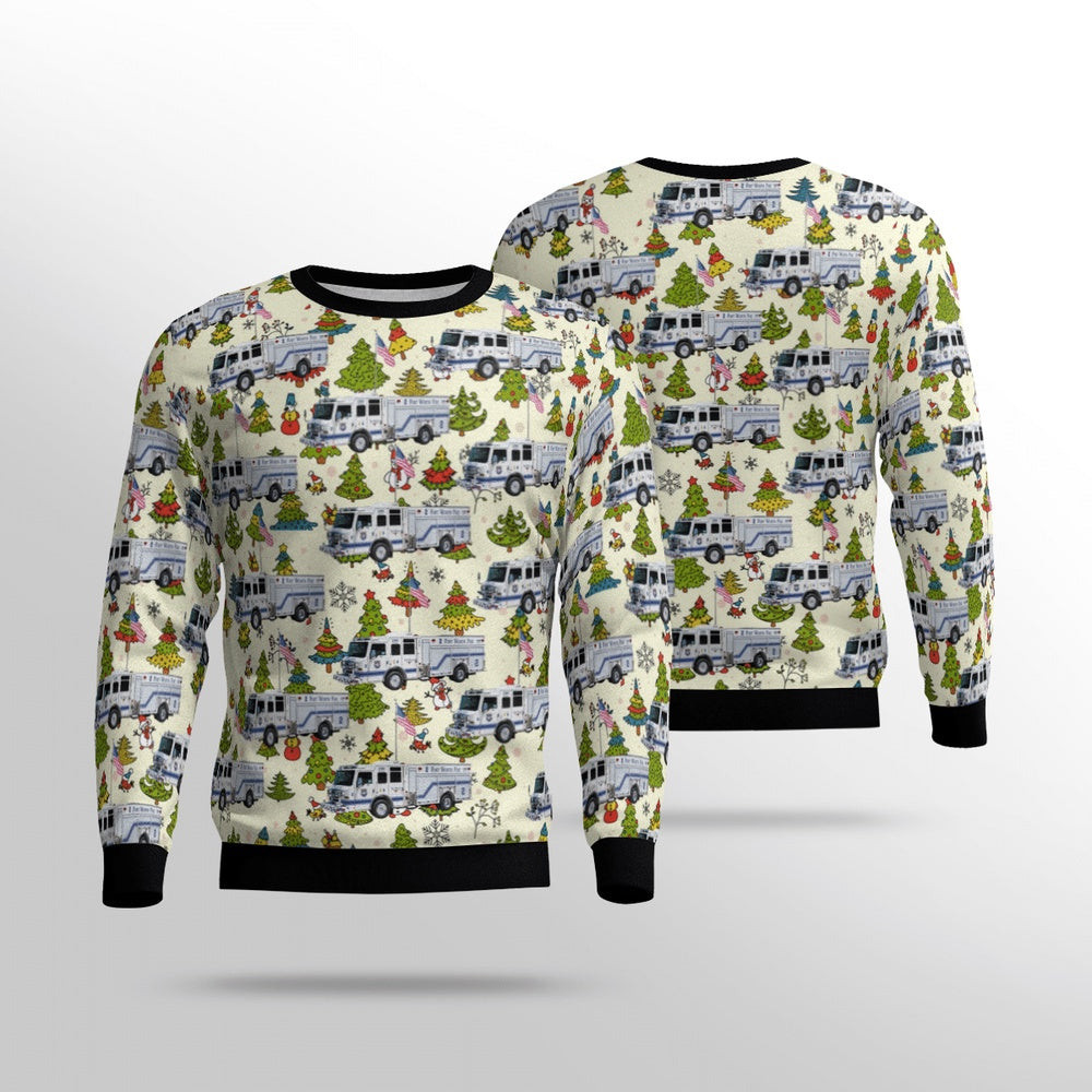 Texas Fort Worth Fire Department Christmas Unisex Sweater Unisex Christmas Gift