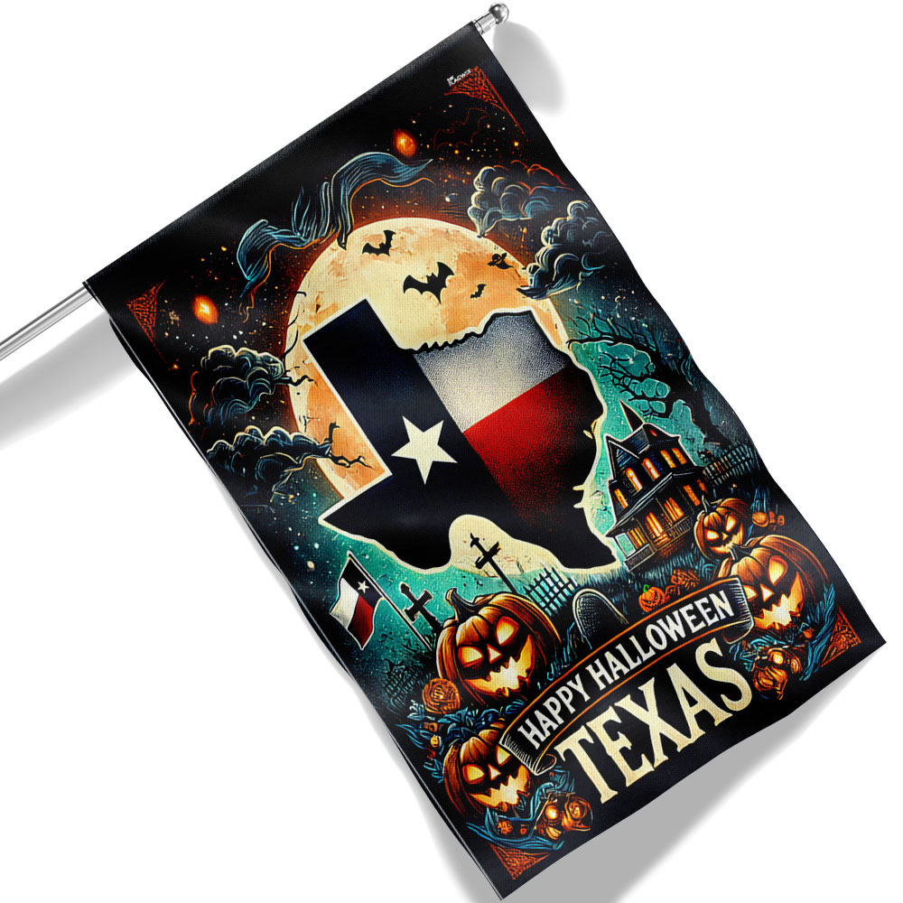 Texas Halloween Flag