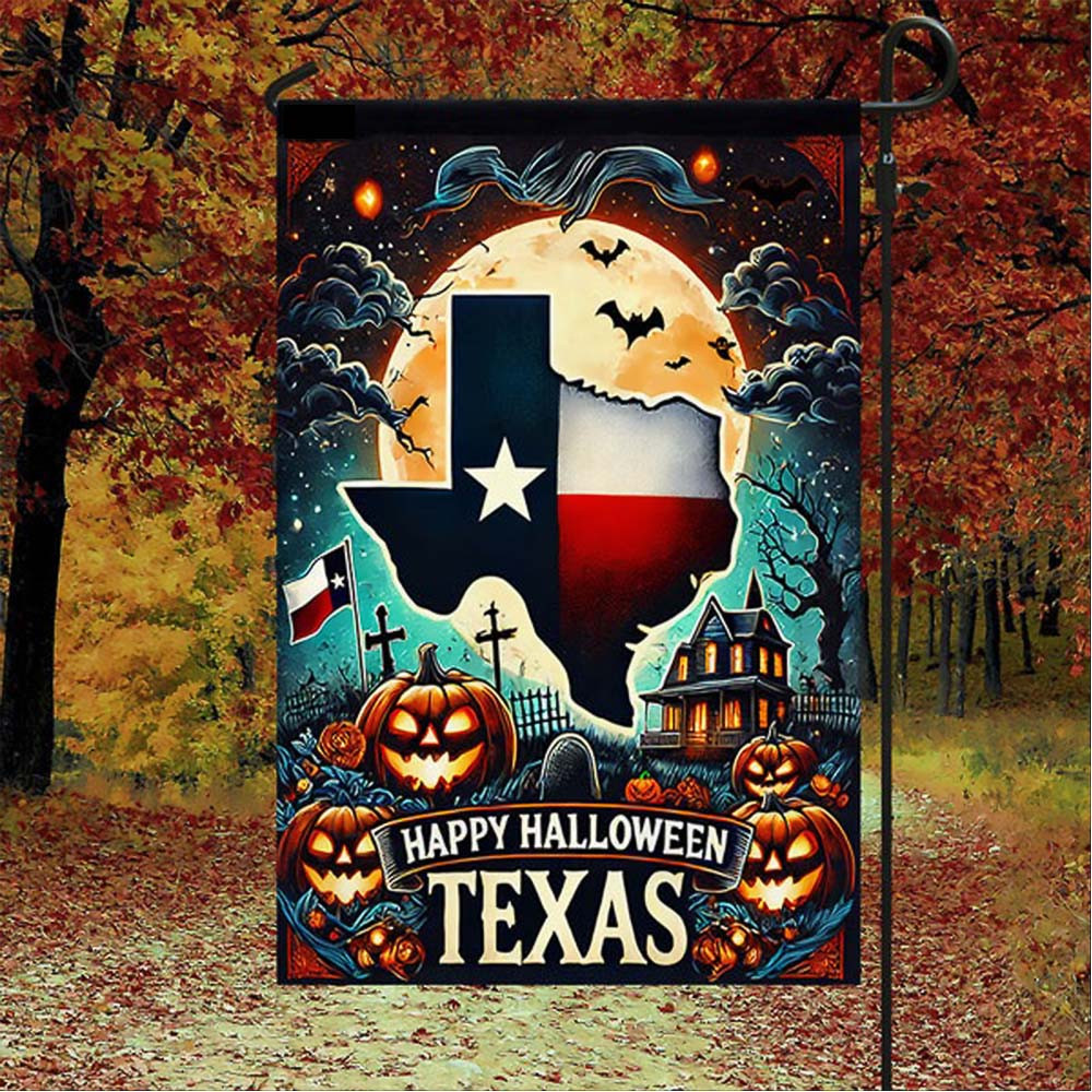 Texas Halloween Flag Best Gift For Friends and Family on Halloween Day