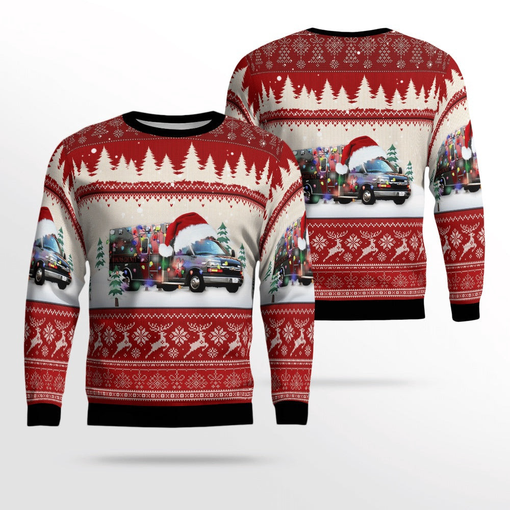 Texas Hopkins County EM Xmas Unisex Sweater Christmas Gifts For Men Women