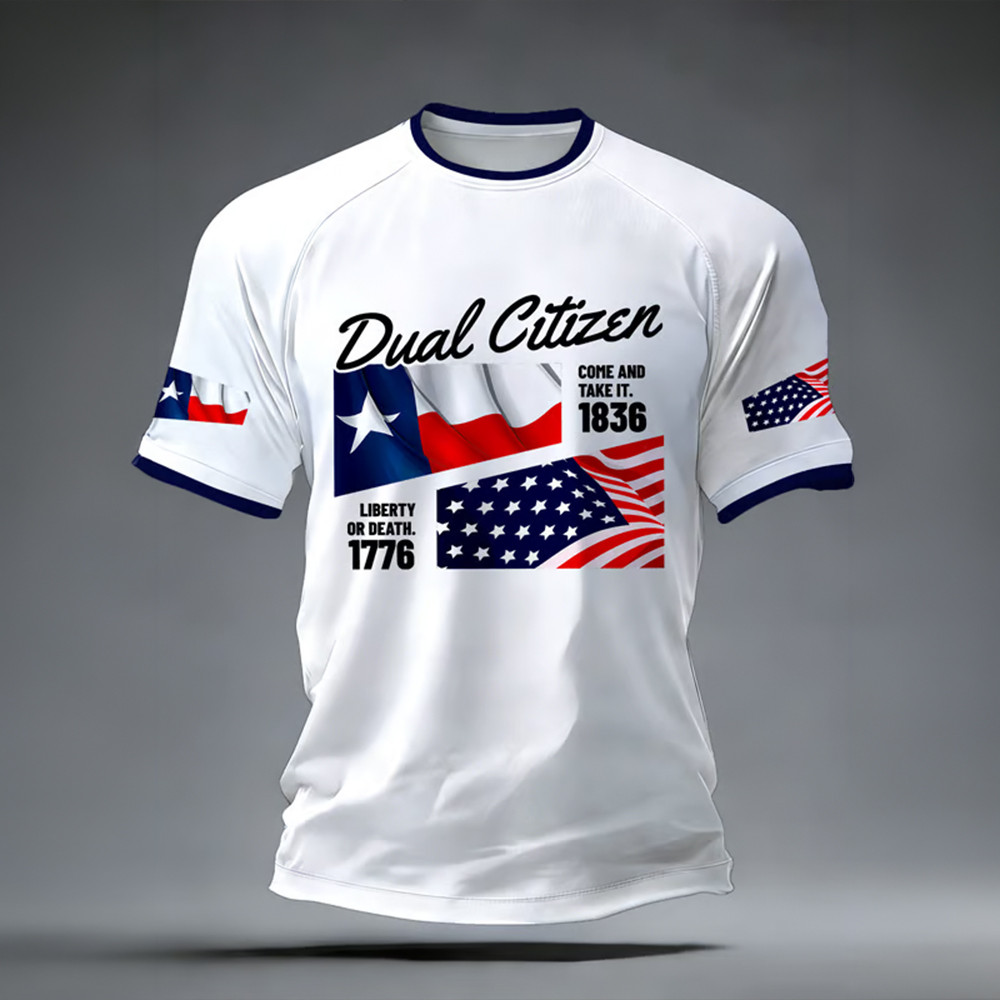 Texas Independence Day Dual Citizen T-Shirt Patriotic Texas Shirt Patriot Gift Ideas