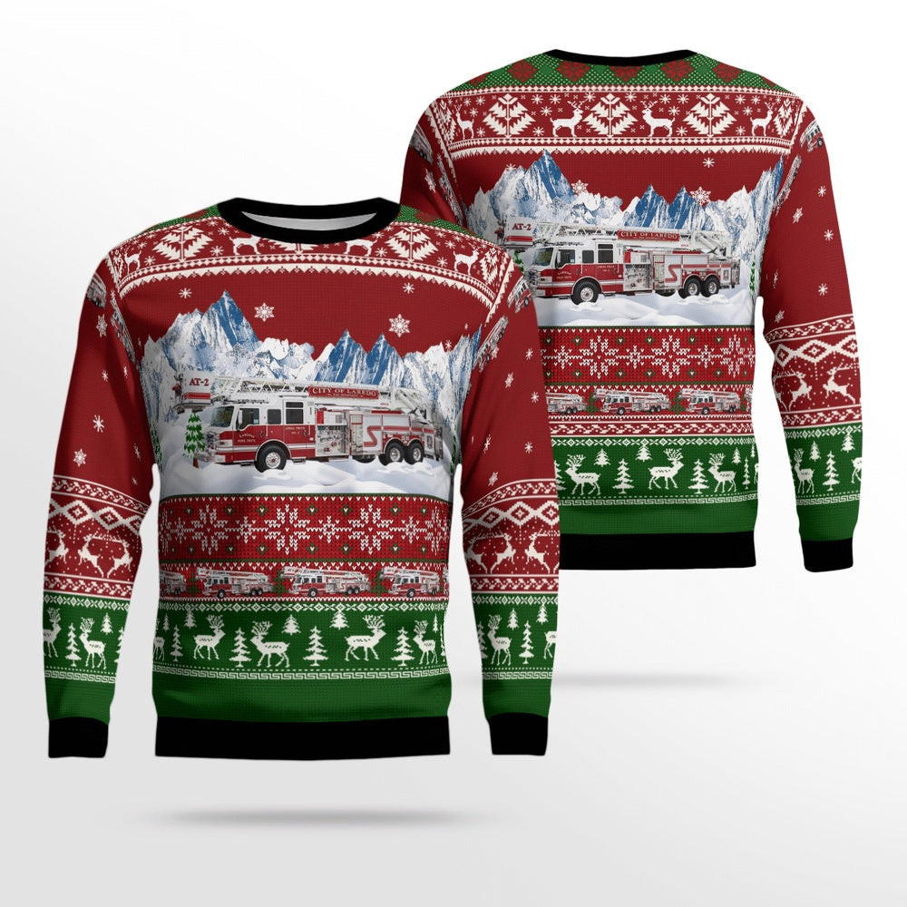 Texas Laredo Fire Department Xmas Unisex Sweater Christmas Gifts For Men Women