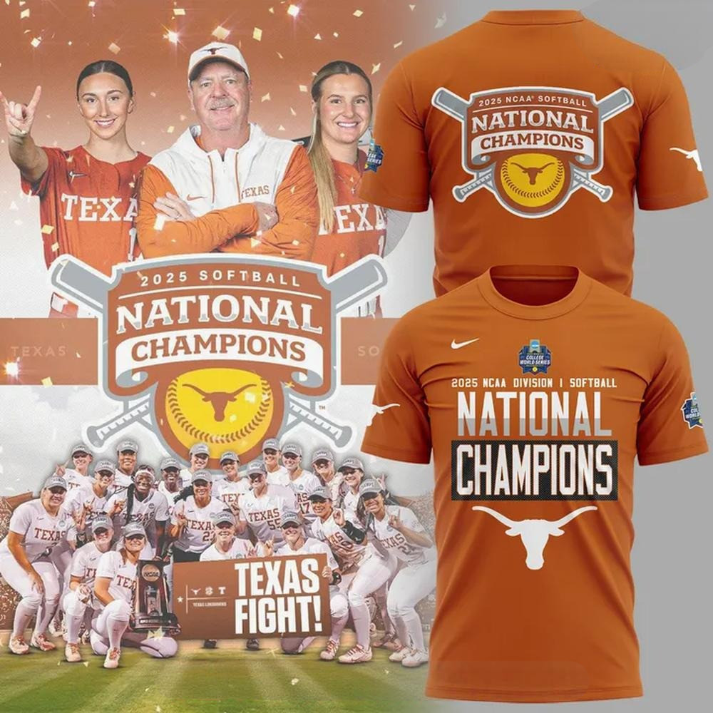 Texas Longhorns 2025 NCAA Softball National Champions Special Orange T-Shirt Mom Gifts