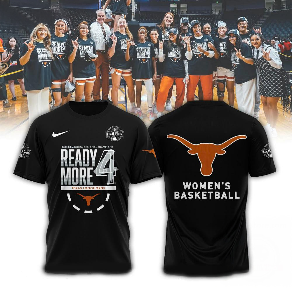 Texas Longhorns 2025 NCAA Women's Basketball Tournament March Madness Final Four T-Shirt