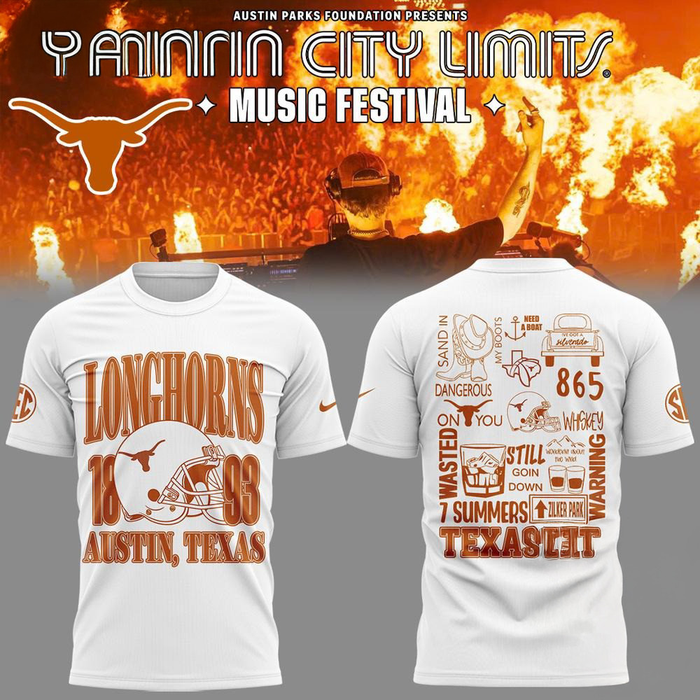 Texas Longhorns Football x Austin City Festival Limited New Shirt Football Fan Gift Ideas