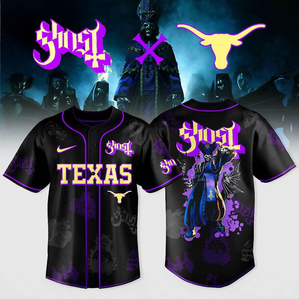 Texas Longhorns Ghost Band World Tour Merch 2025 Jersey Best Gift For Football Fans