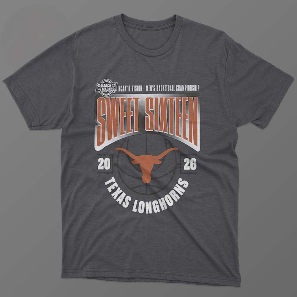 Texas Longhorns Men's Basketball 2026 T-Shirt NCAA March Madness Shirt Best Fan Gear