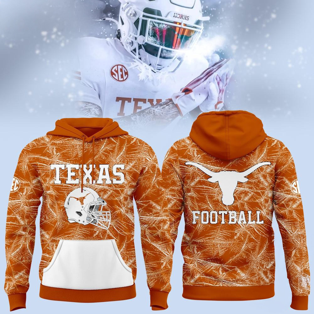 Texas Longhorns The Icy Limited Edition Orange Hoodie Presents For Football Lovers