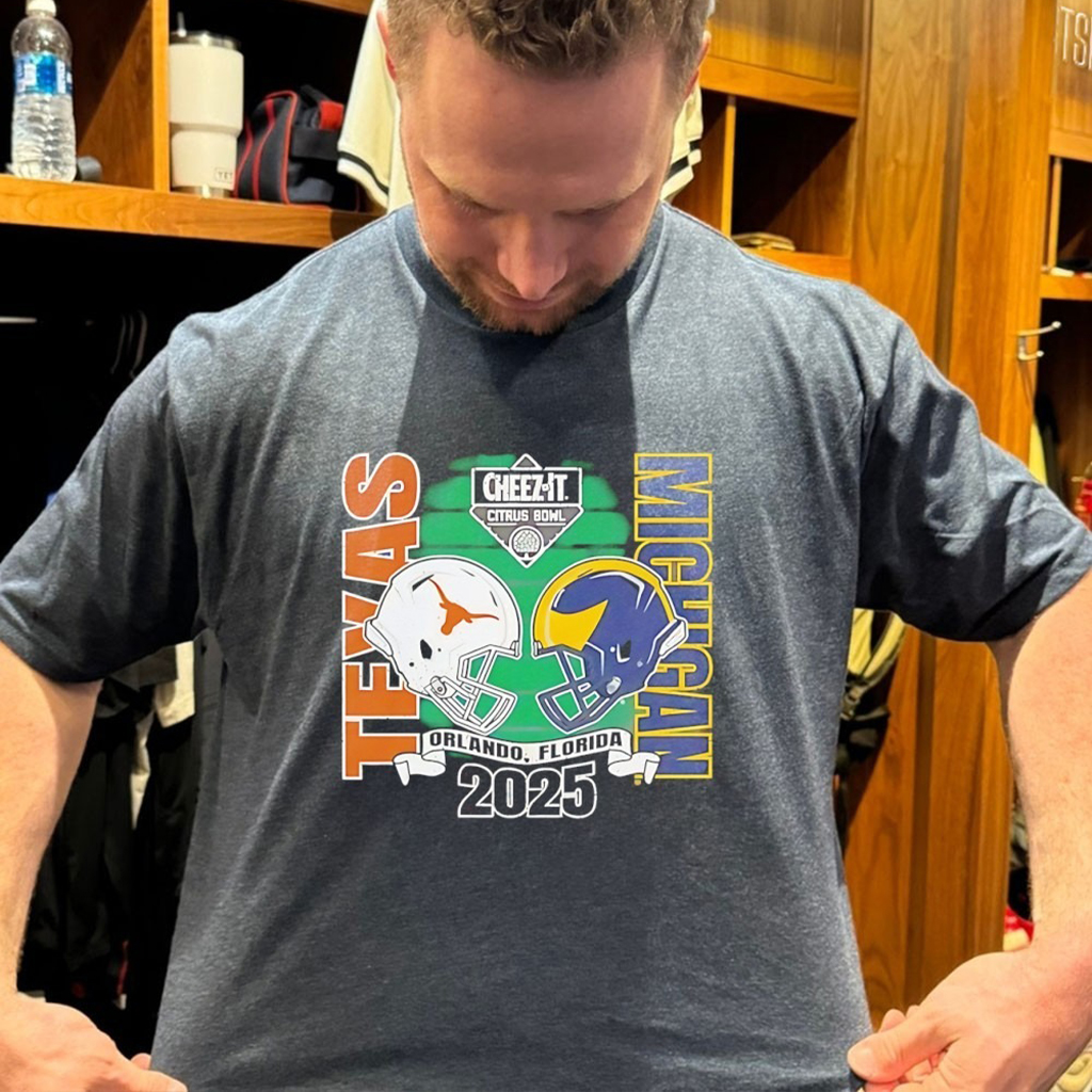 Texas Longhorns Vs Michigan 2025 Citrus Bowl Head To Head T Shirt