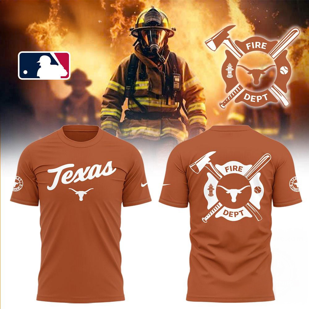 Texas Longhorns x Firefighter Appreciation Night 3D Shirt Presents For Football Fans